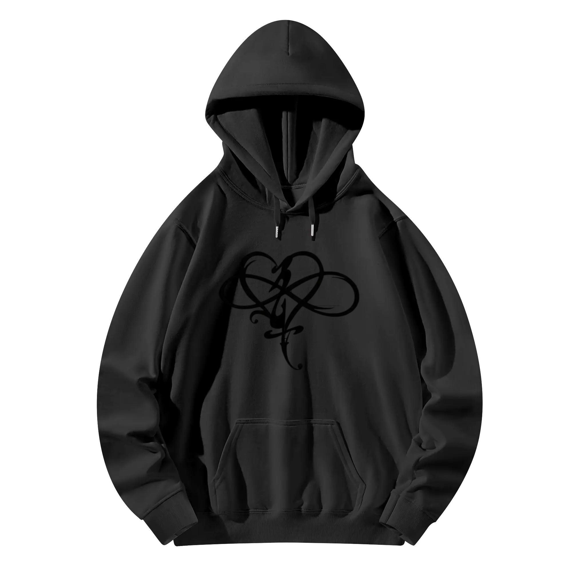 Unisex Front & Back Printing Cotton Hoodie - MES...Where