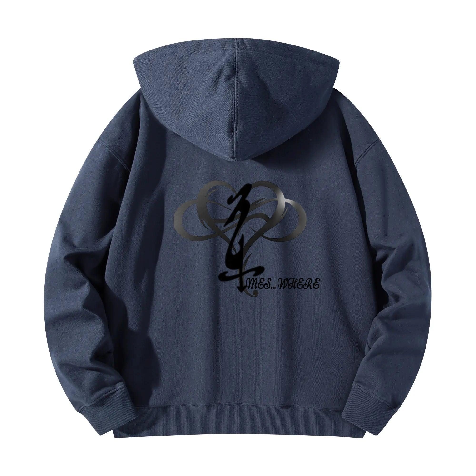 Unisex Front & Back Printing Cotton Hoodie - MES...Where