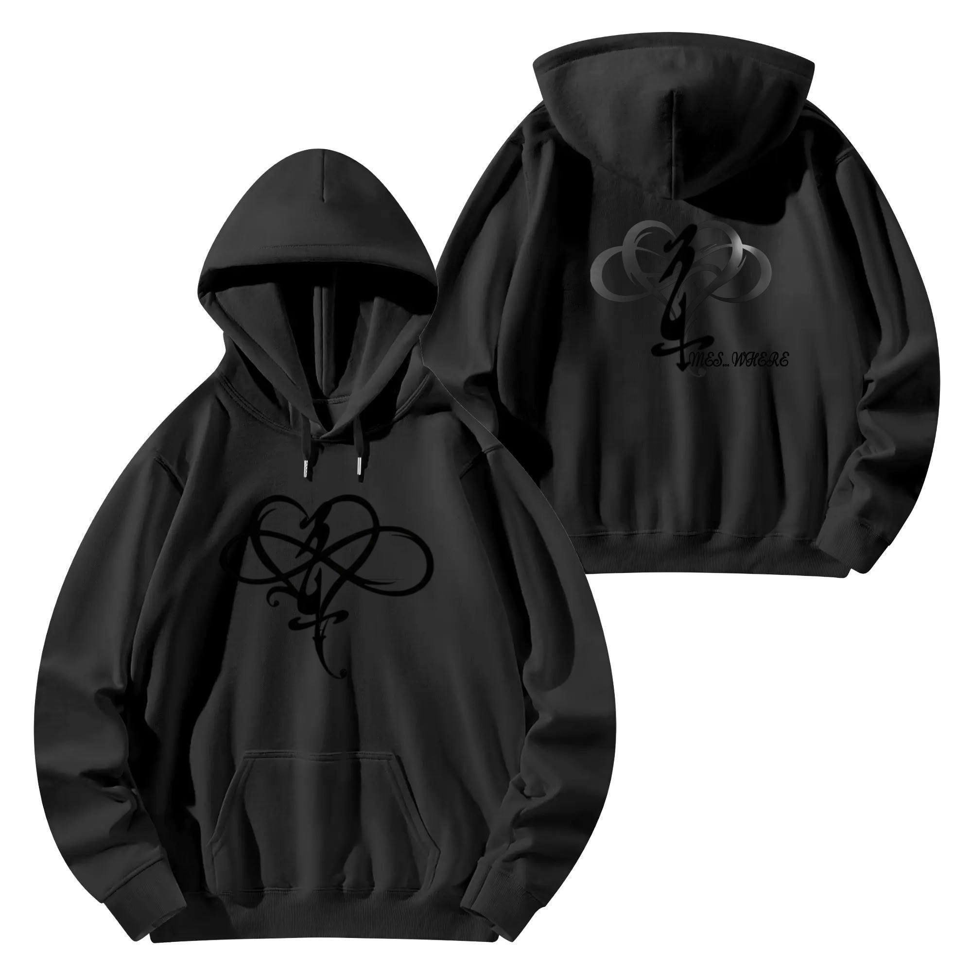 Unisex Front & Back Printing Cotton Hoodie - MES...Where