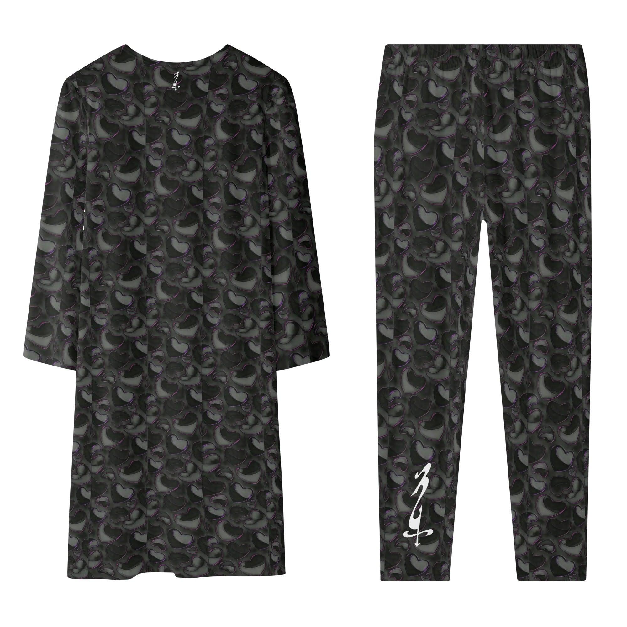 Women's Long Sleeve Cardigan and Leggings 2pcs - MES...Where