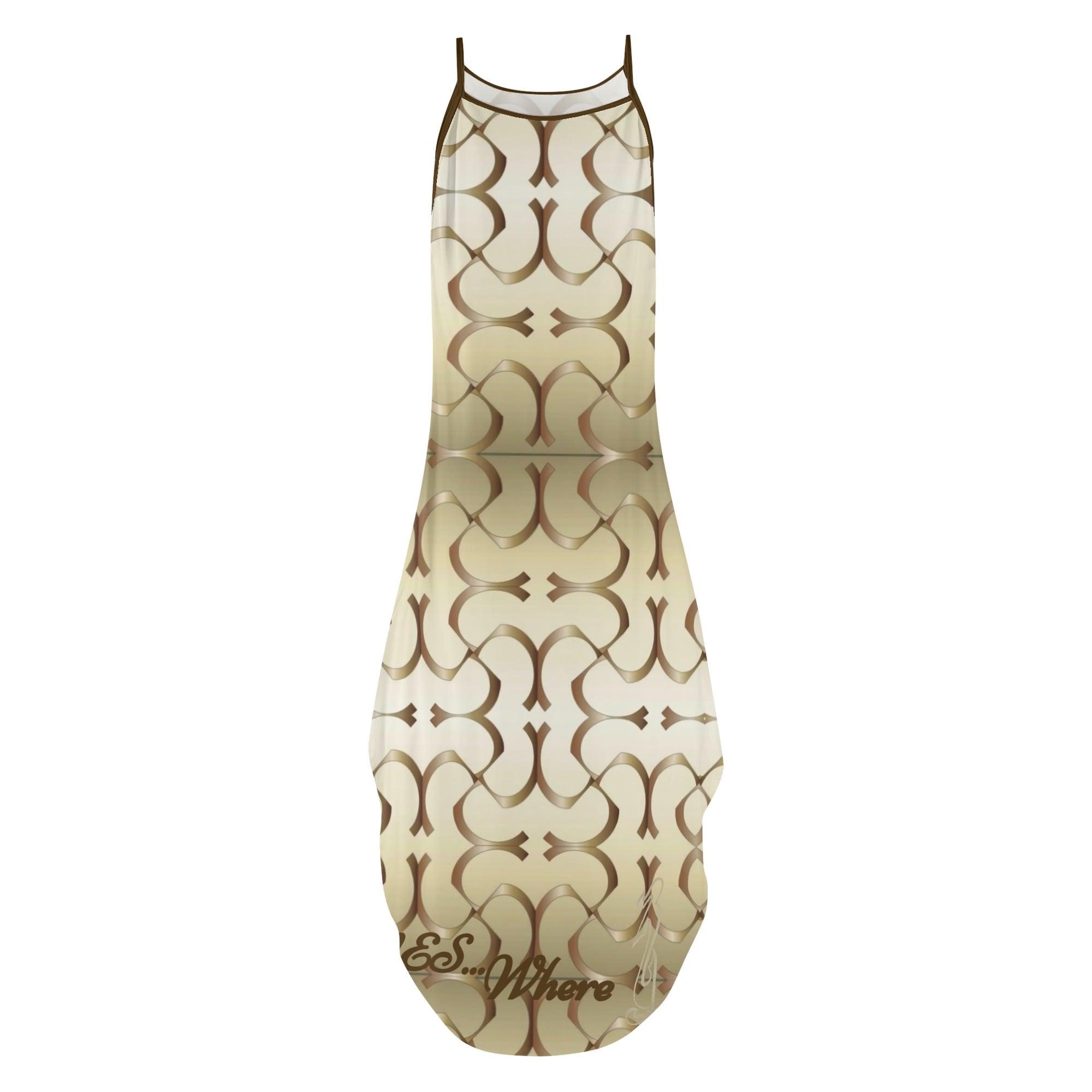 Women's Elegant Sleeveless Evening Dress - MES...Where