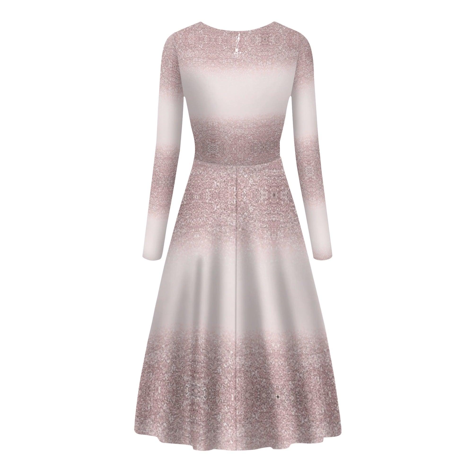 Women's Long Sleeves Flowy Long Dresses - MES...Where