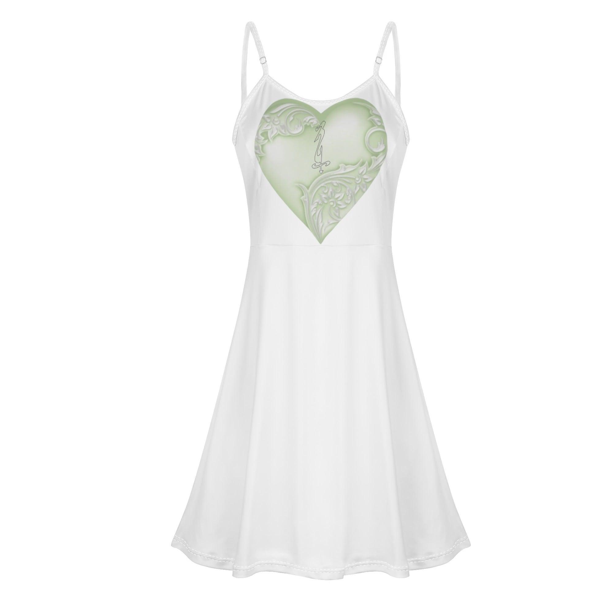 Women's Lounge Sleeveless Adjustable Spaghetti Strap Short Swing Dress - MES...Where