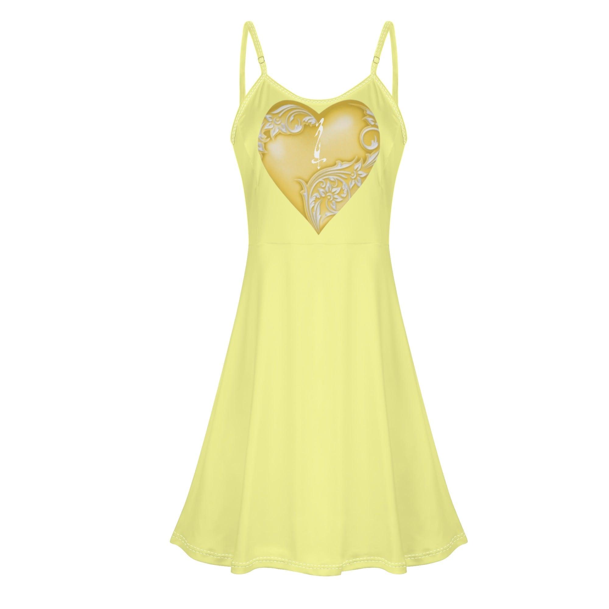 Women's Lounge Sleeveless Adjustable Spaghetti Strap Short Swing Dress - MES...Where