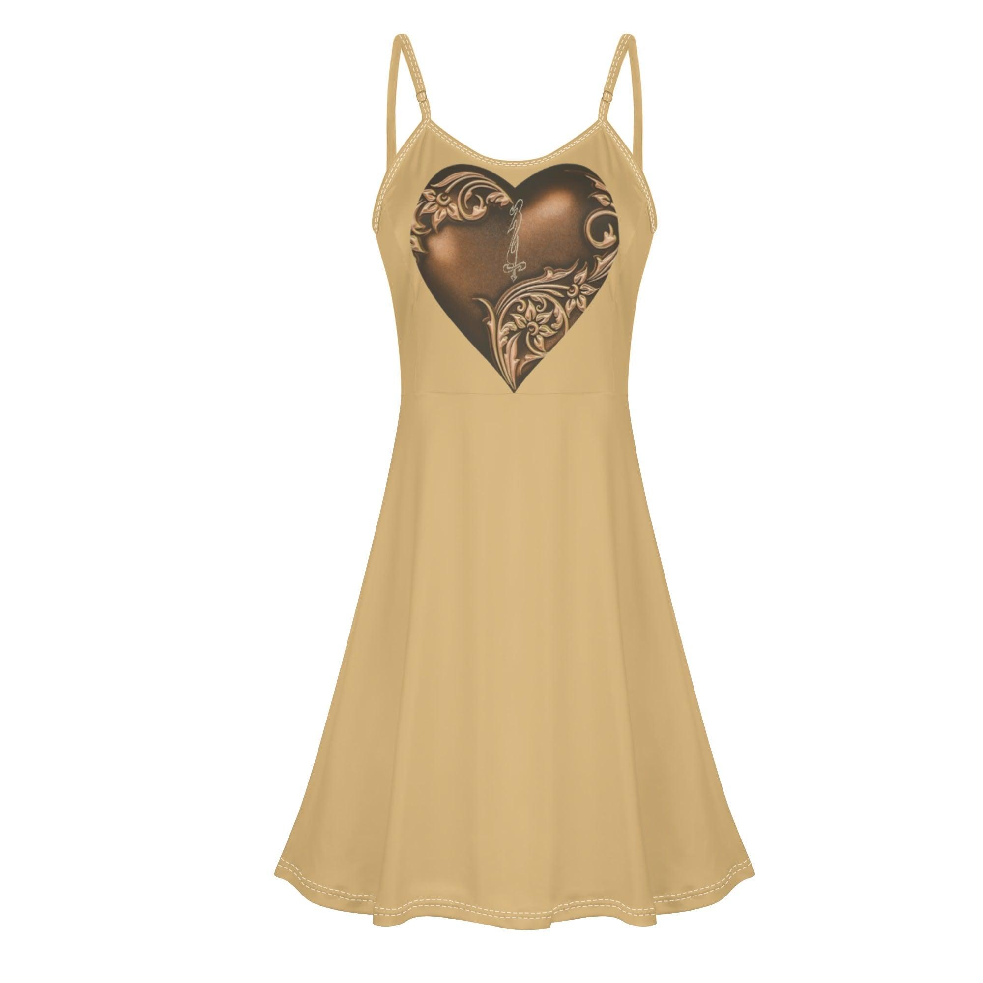 Women's Lounge Sleeveless Adjustable Spaghetti Strap Short Swing Dress - MES...Where