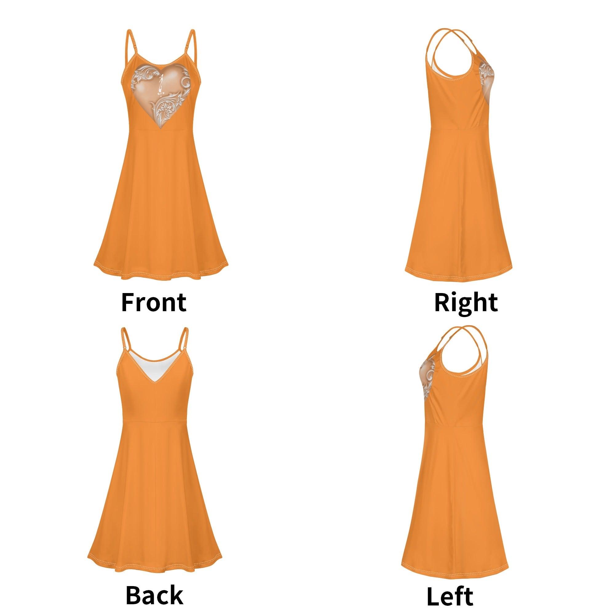 Women's Lounge Sleeveless Adjustable Spaghetti Strap Short Swing Dress - MES...Where