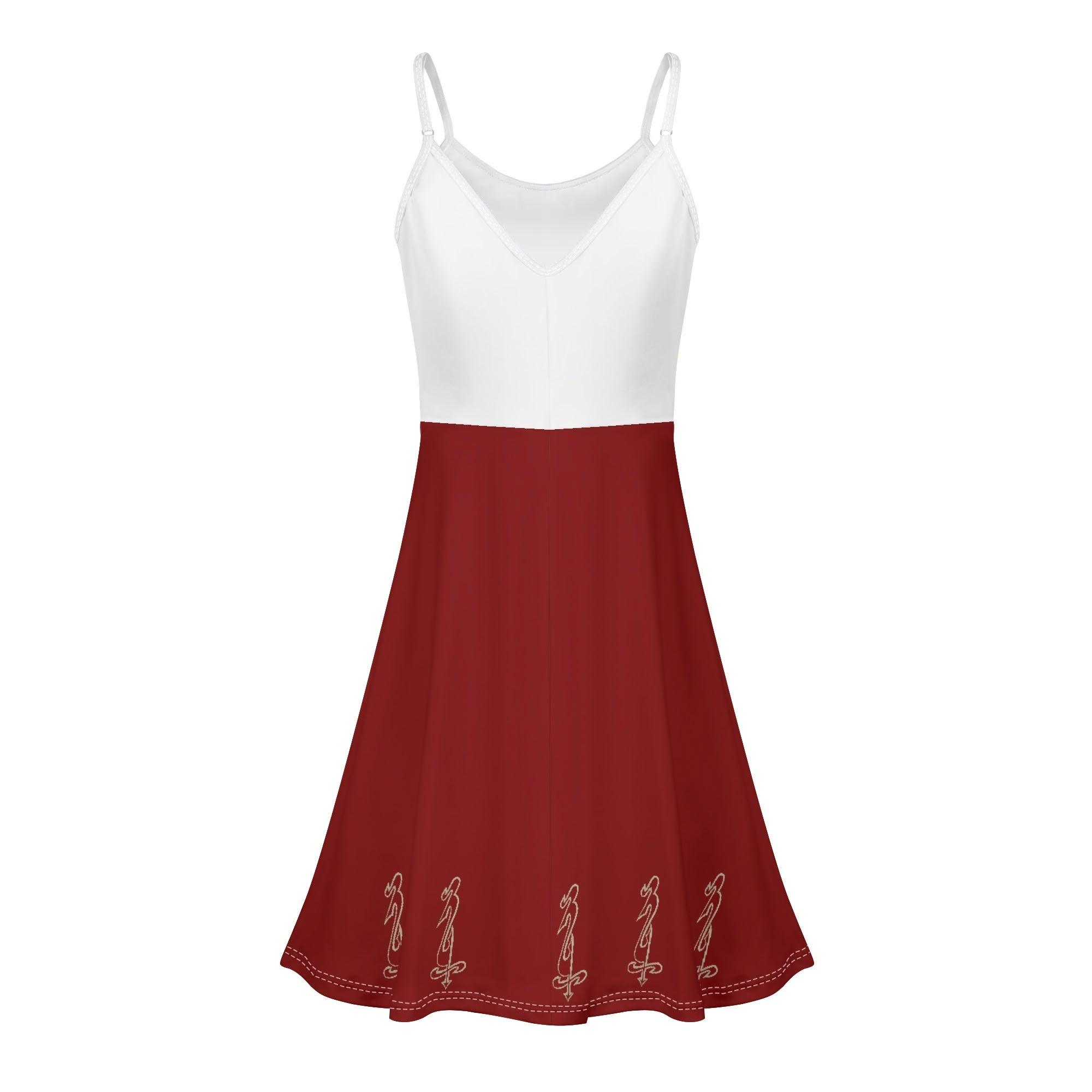 Women's Lounge Sleeveless Adjustable Spaghetti Strap Short Swing Dress - MES...Where