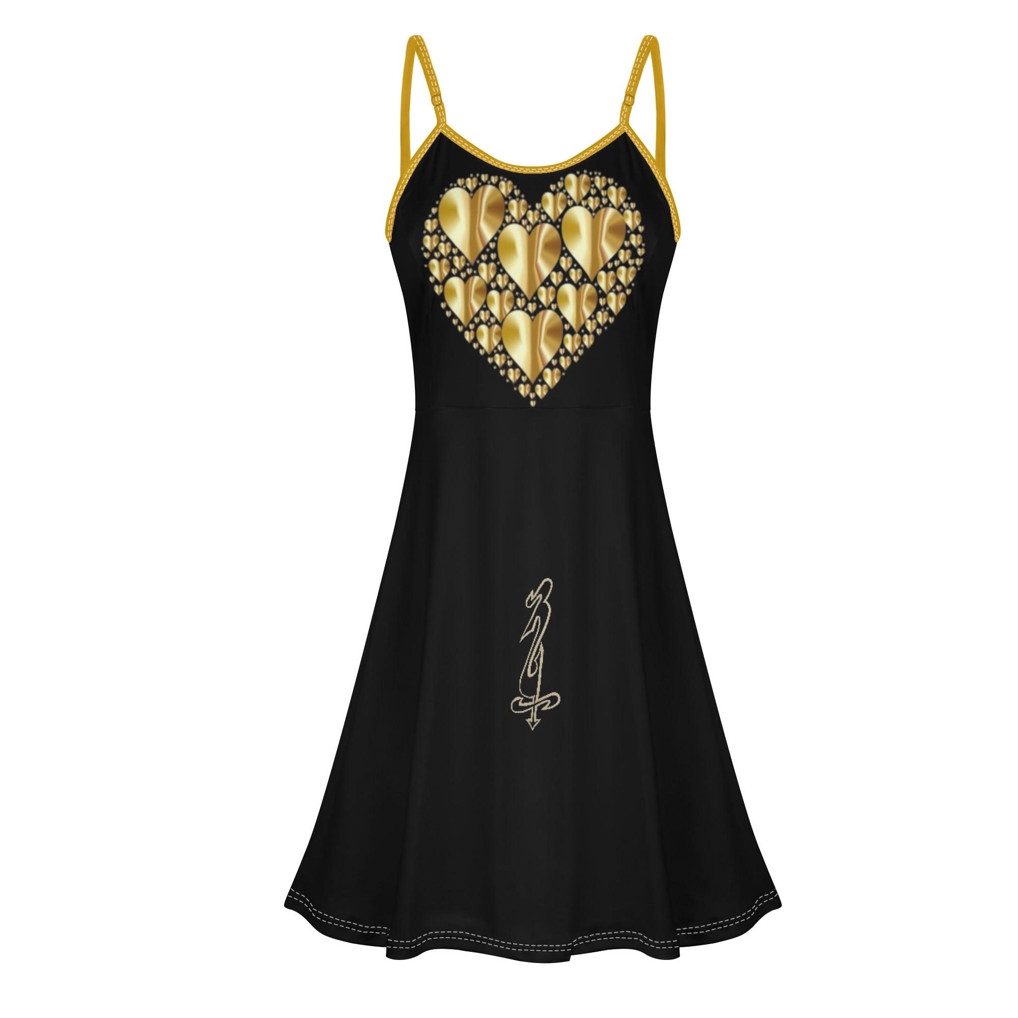 Women's Lounge Sleeveless Adjustable Spaghetti Strap Short Swing Dress - MES...Where