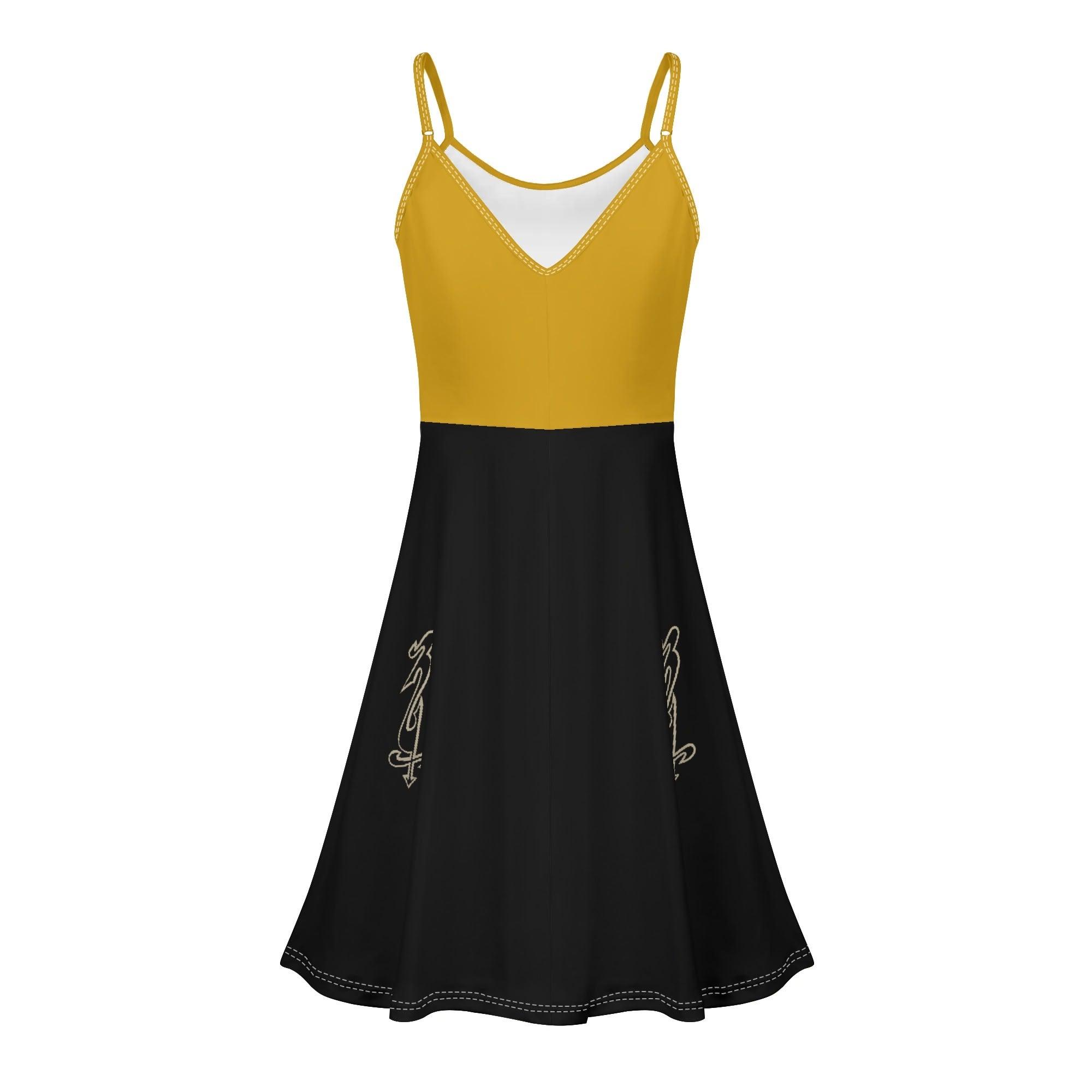 Women's Lounge Sleeveless Adjustable Spaghetti Strap Short Swing Dress - MES...Where