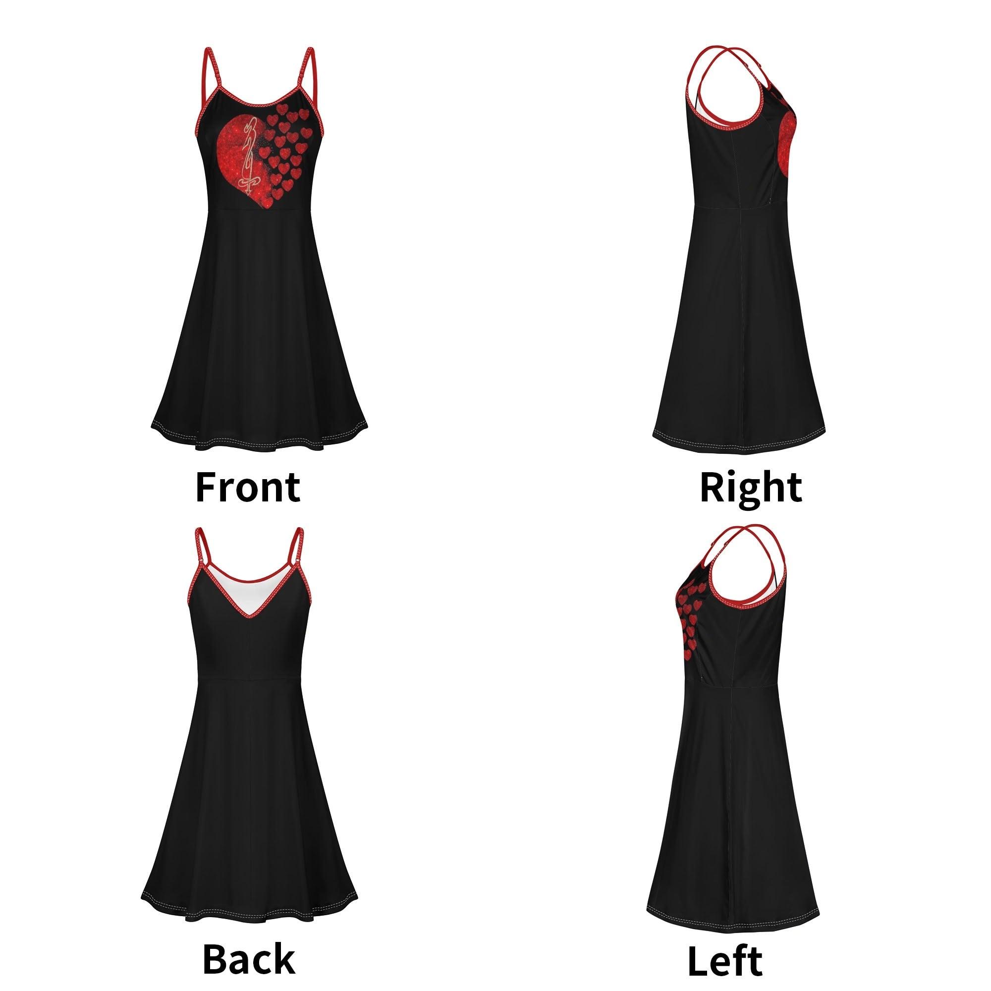 Women's Lounge Sleeveless Adjustable Spaghetti Strap Short Swing Dress - MES...Where