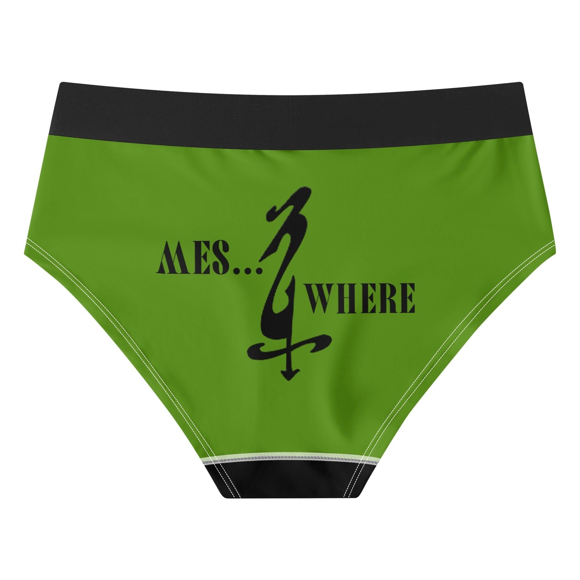 Womens Mid Waisted Briefs - MES...Where
