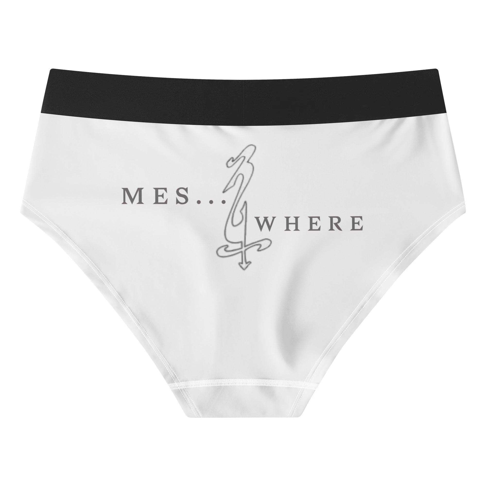 Womens Mid Waisted Briefs - MES...Where