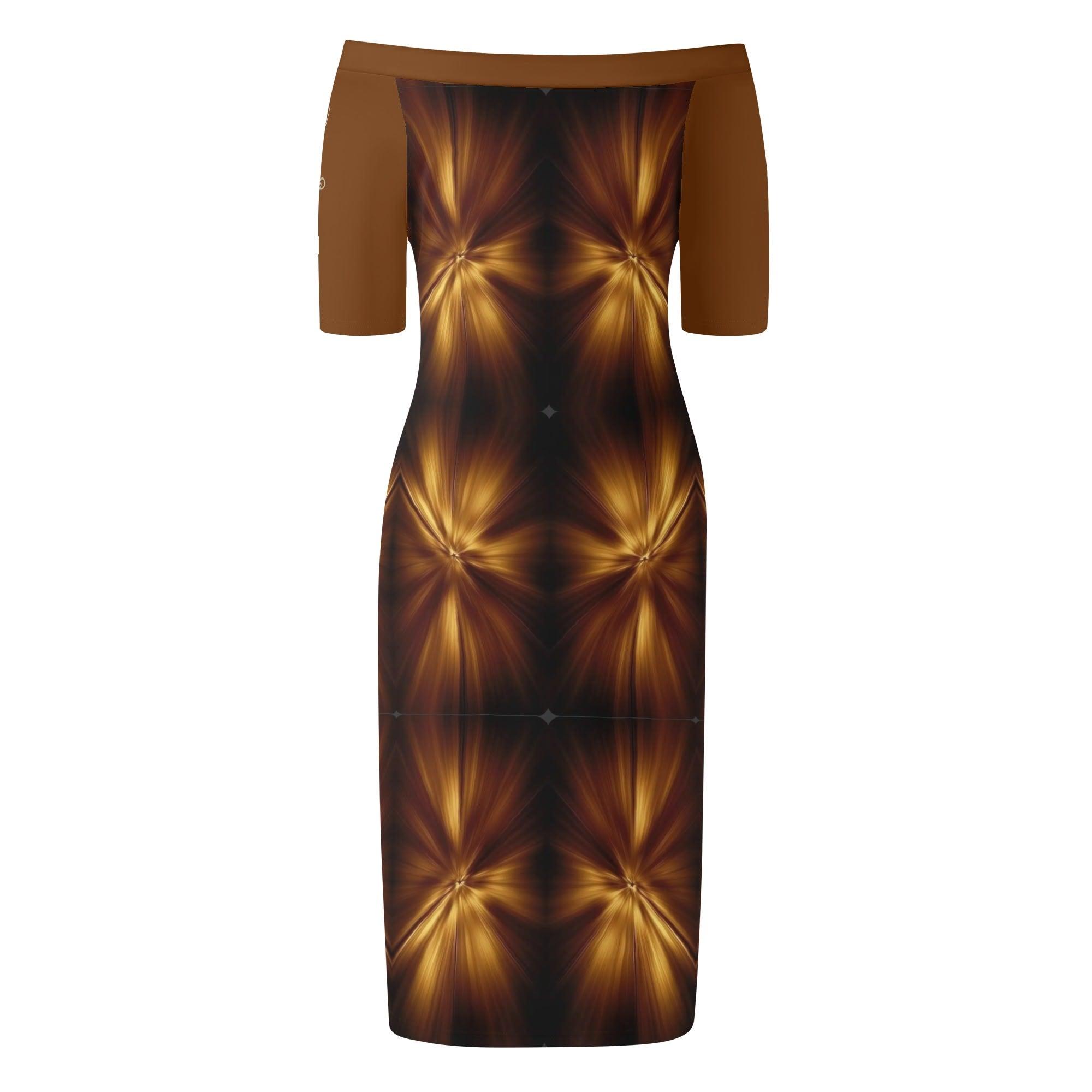 Women's Off The Shoulder Office/Evening Dress - MES...Where