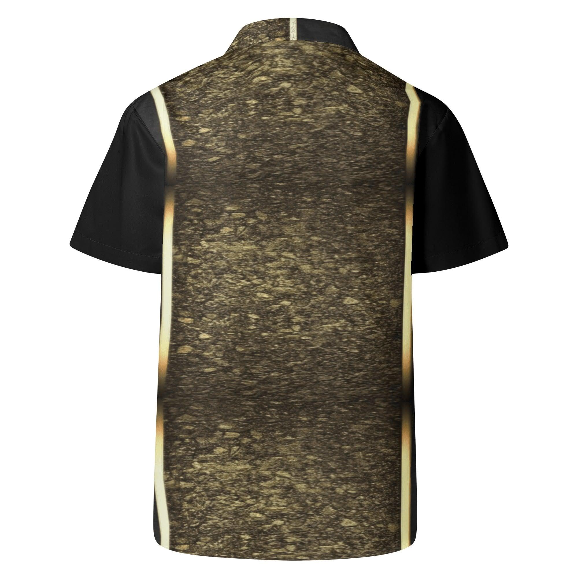 Men's All Over Print Casual Short Sleeve Shirt - MES...Where