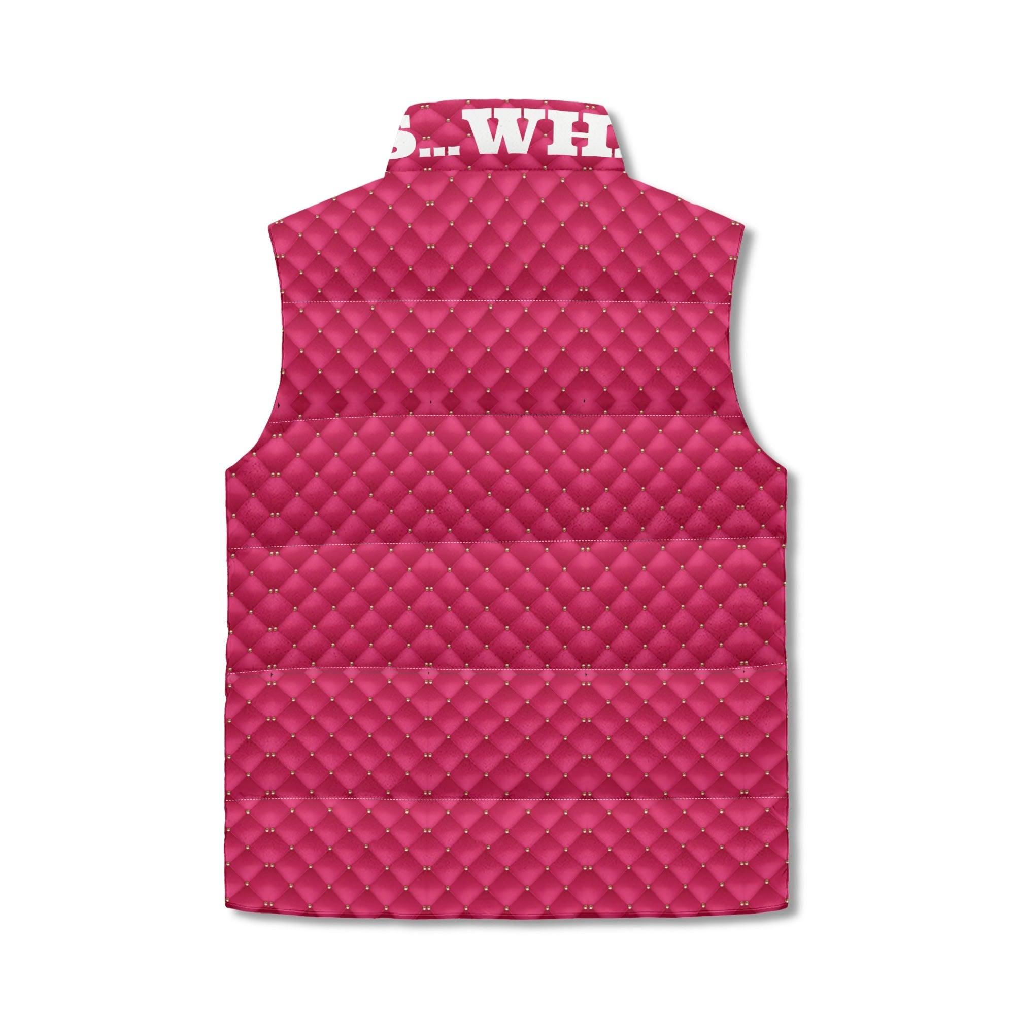 Women's Unisex Lightweight All Over Printing Stand Collar Zip Up Puffer Vest - MES...Where