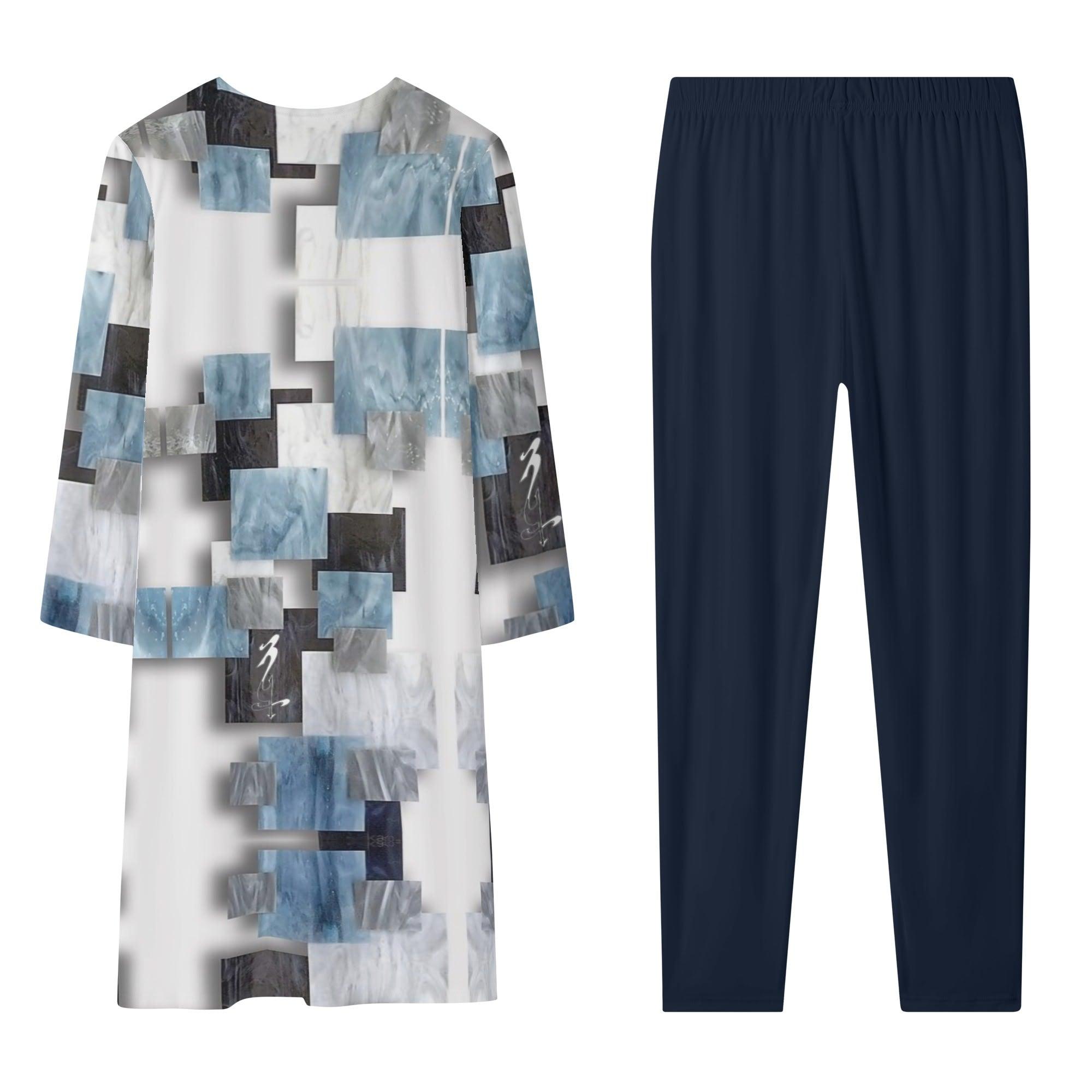 Women's Long Sleeve Cardigan and Leggings 2pcs - MES...Where