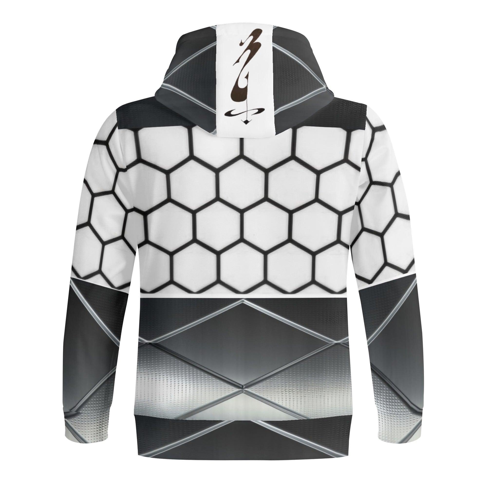 Men's Full Zipper Turtleneck Hoodie Streetwear - MES...Where