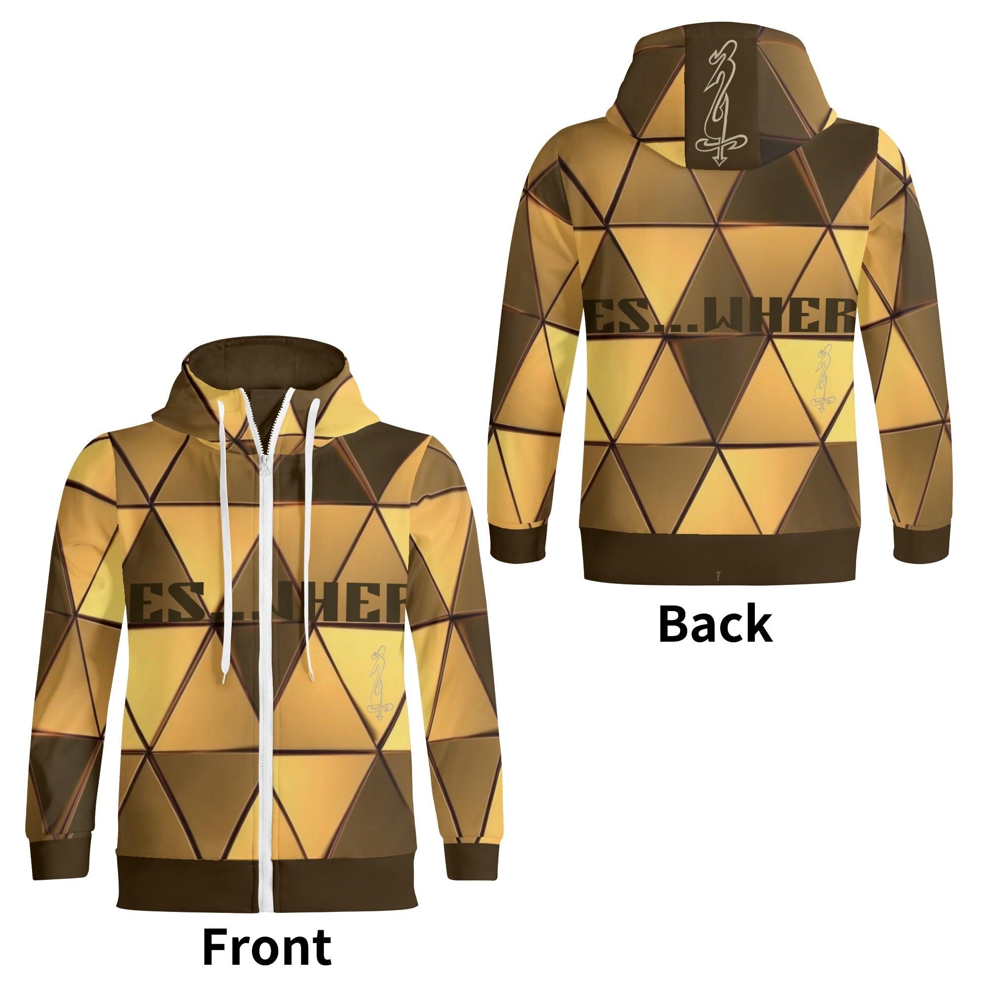 Unisex Men's/Women's Full Zip Turtleneck Hoodie Streetwear - MES...Where