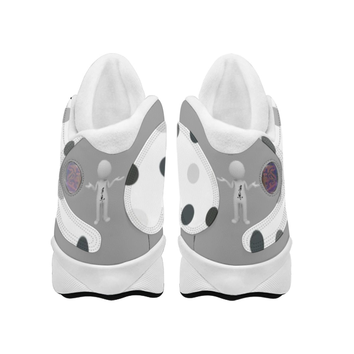 Men's Curved Basketball Shoes With Thick Soles