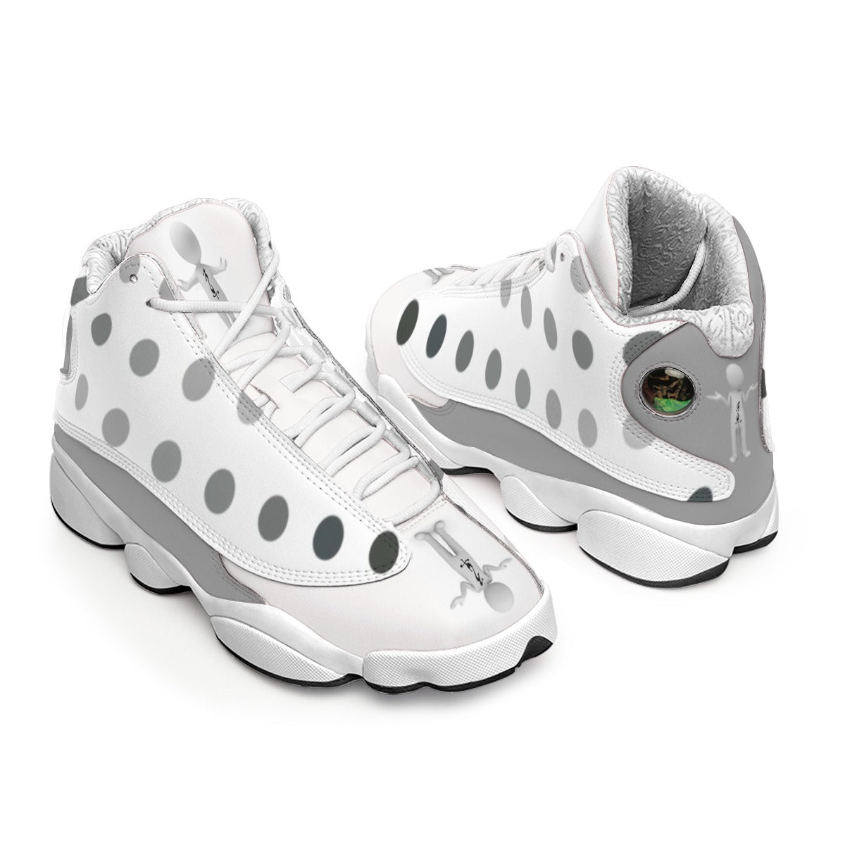 Men's Curved Basketball Shoes With Thick Soles