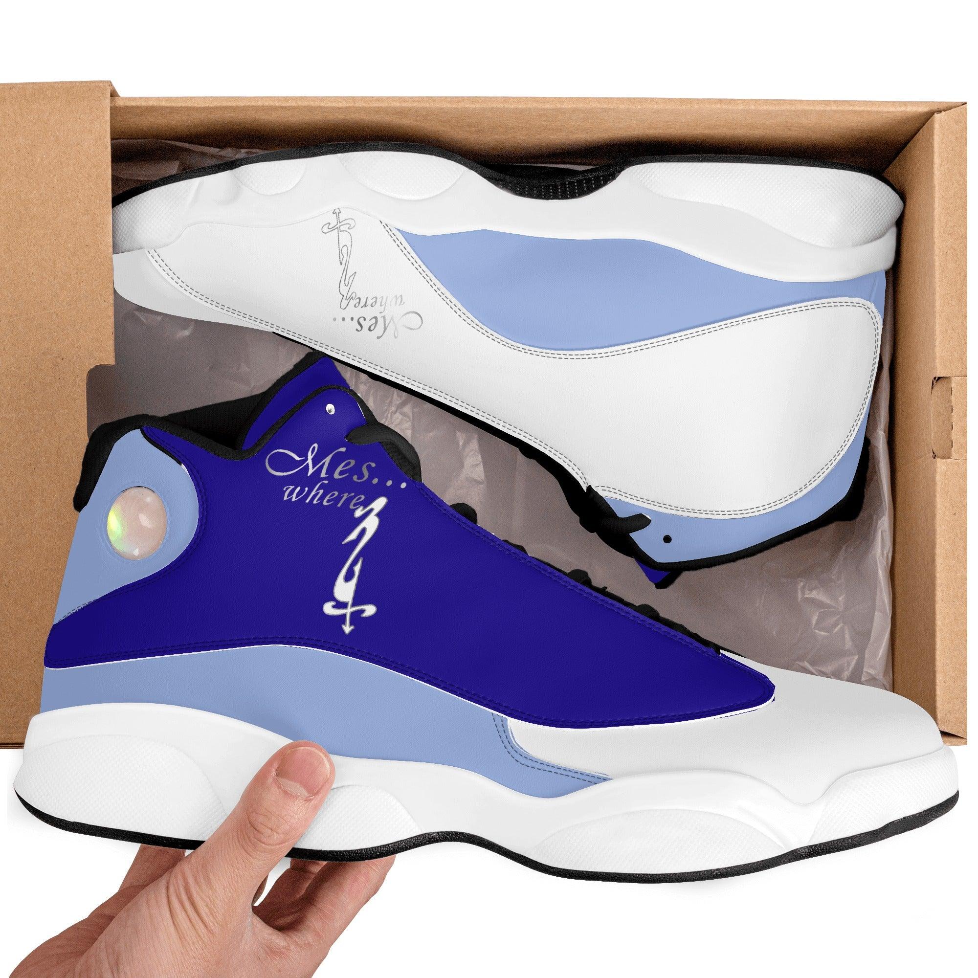 MES...Where (Chill Factor) ~ Men's White Soles Basketball Shoes - MES...Where