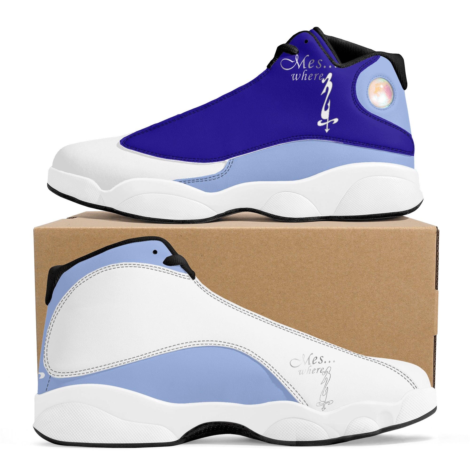 MES...Where (Chill Factor) ~ Men's White Soles Basketball Shoes - MES...Where