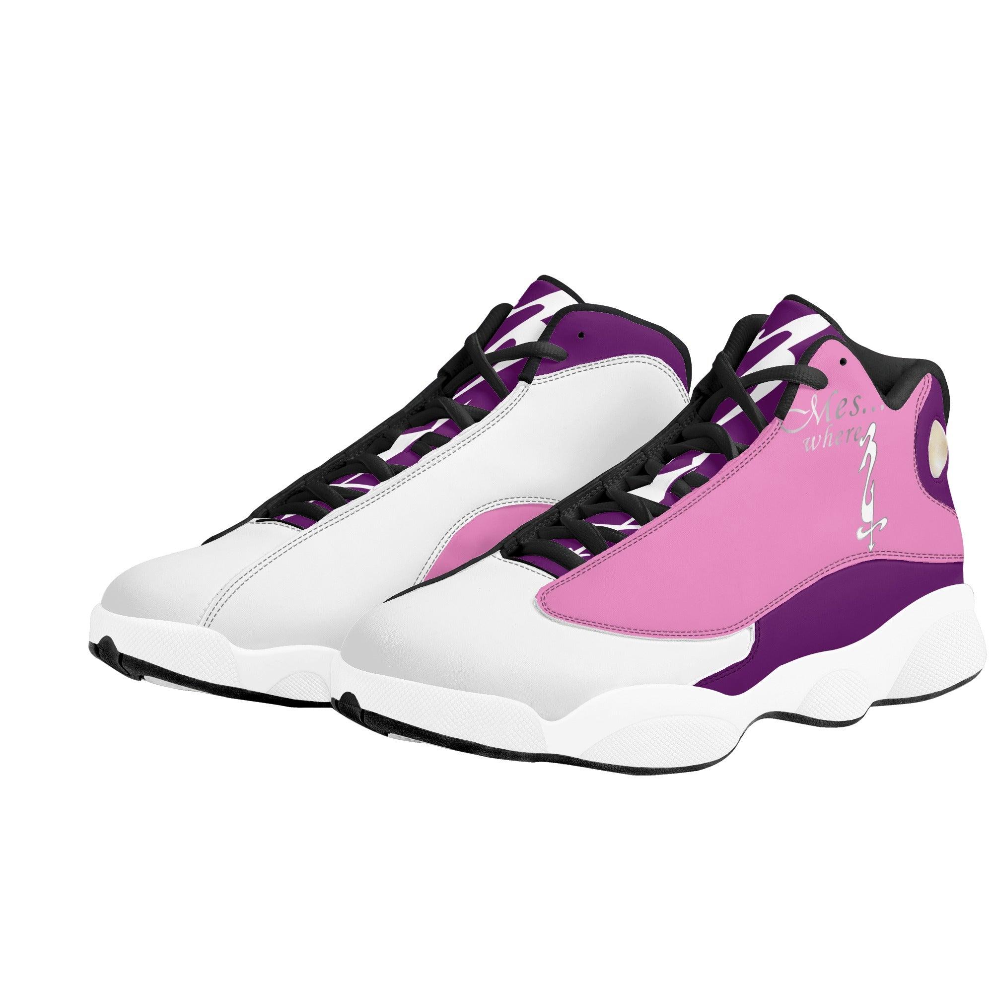 MES...Where (Peaceful Soul) ~ Women's White Soles Basketball Shoes - MES...Where