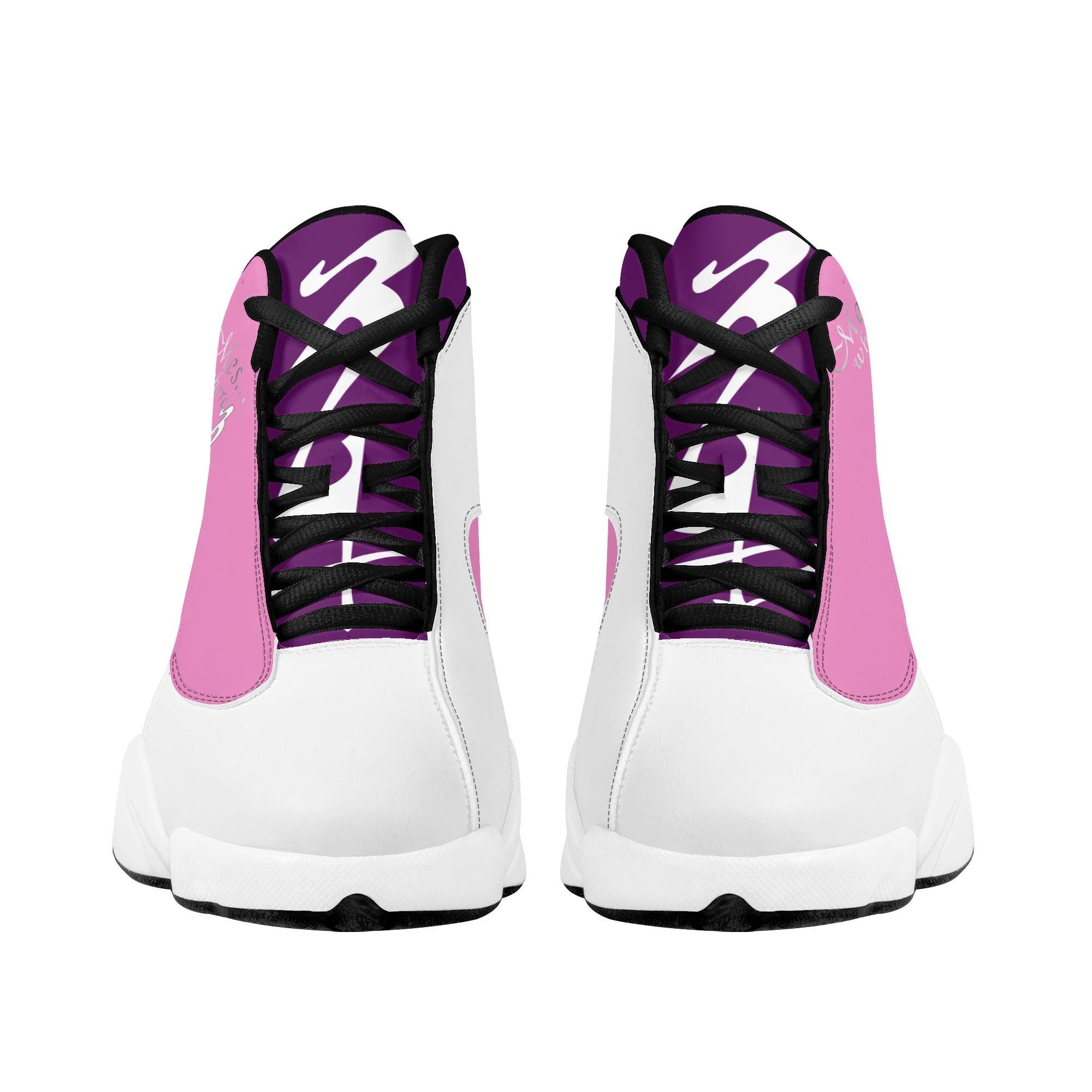 MES...Where (Peaceful Soul) ~ Women's White Soles Basketball Shoes - MES...Where