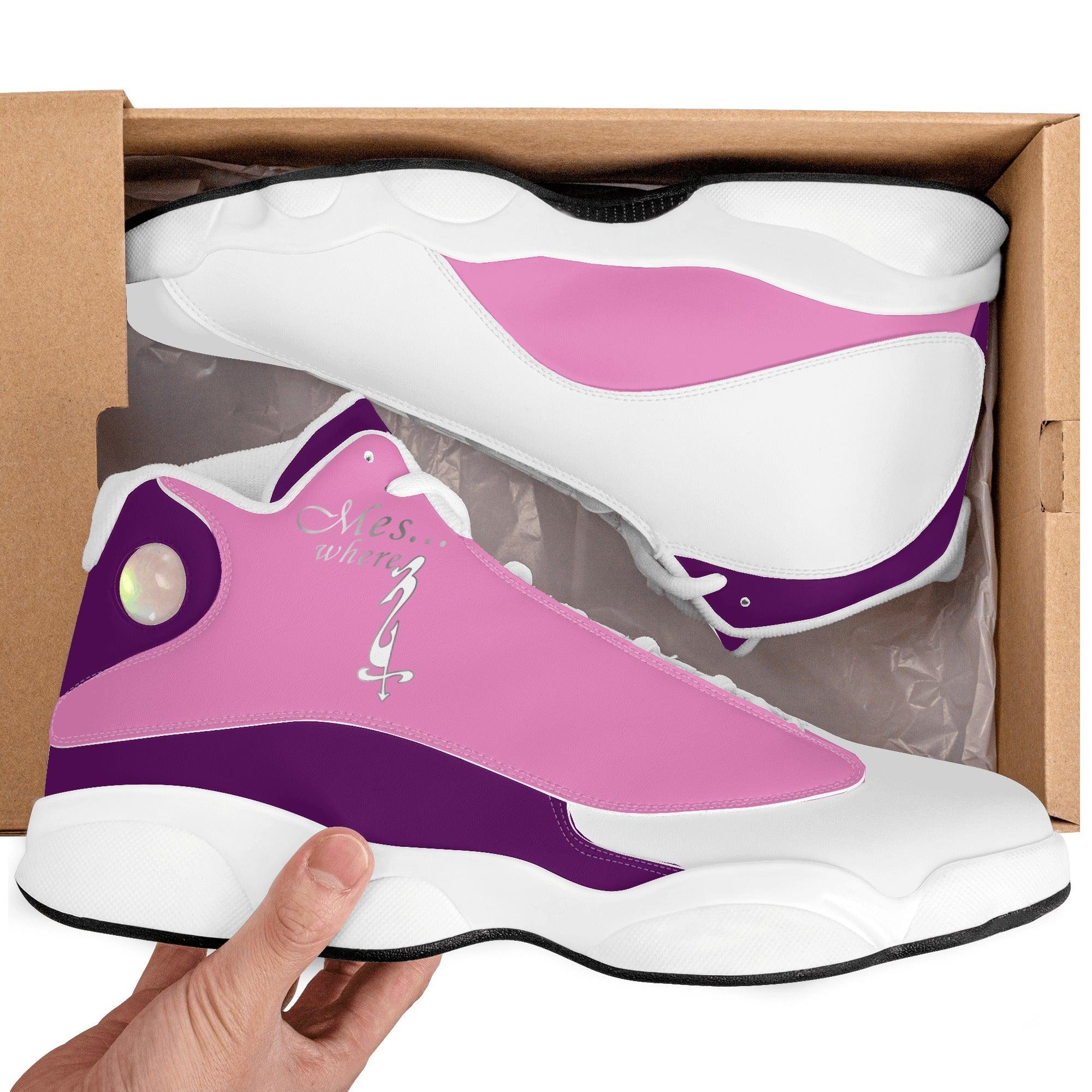 MES...Where (Peaceful Soul) ~ Women's White Soles Basketball Shoes - MES...Where