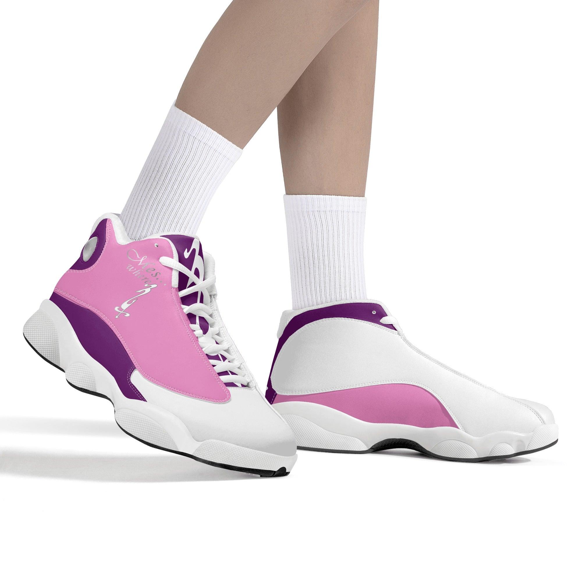 MES...Where (Peaceful Soul) ~ Women's White Soles Basketball Shoes - MES...Where