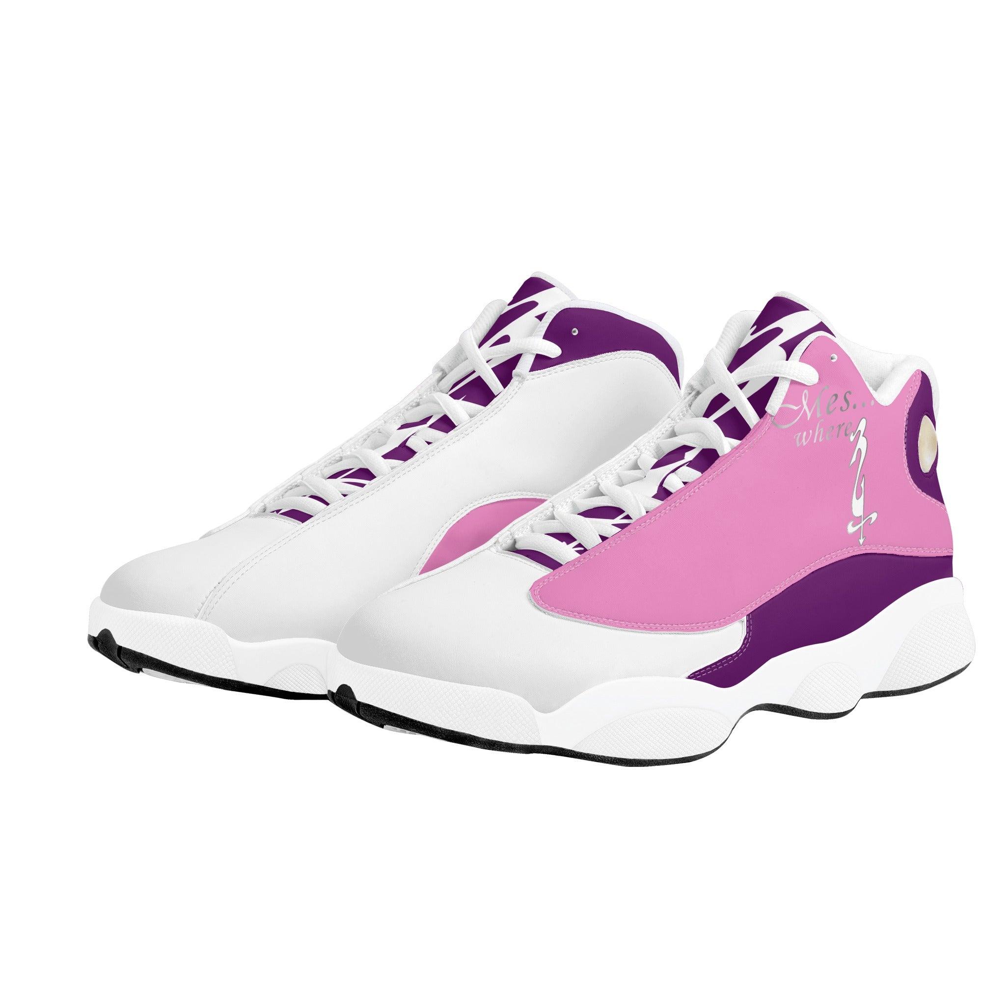 MES...Where (Peaceful Soul) ~ Women's White Soles Basketball Shoes - MES...Where
