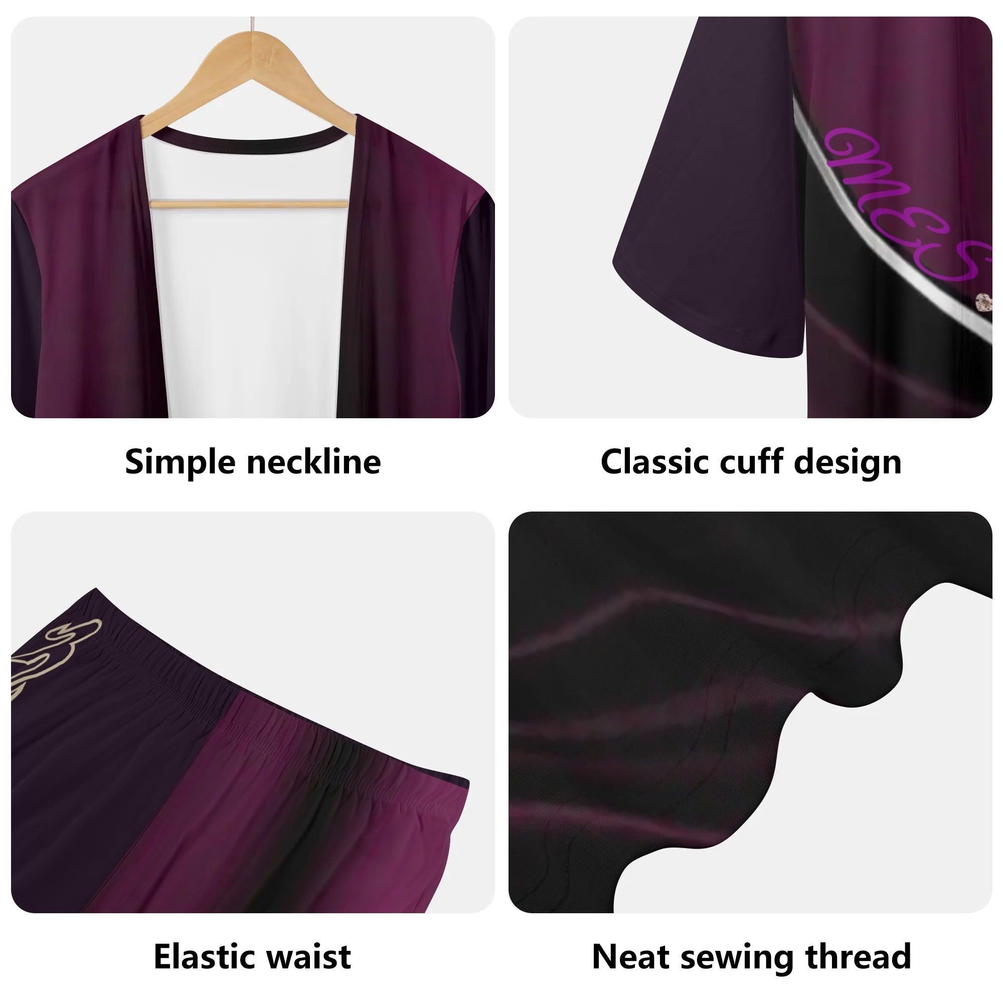 Women's Long Sleeve Cardigan and Leggings 2pcs - MES...Where