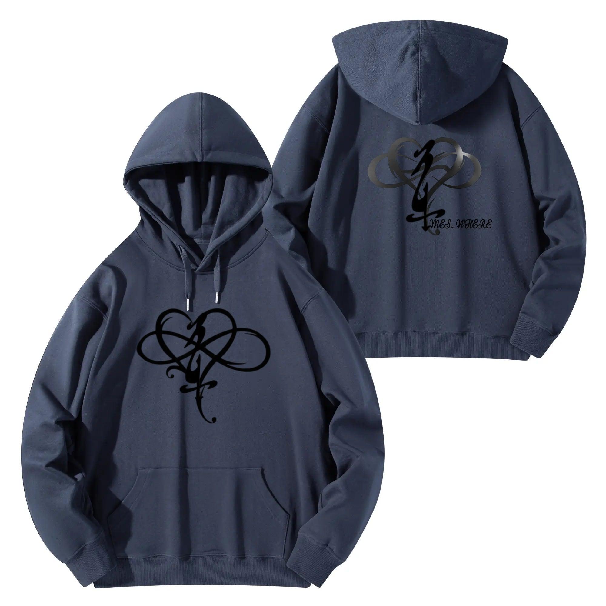 Unisex Front & Back Printing Cotton Hoodie - MES...Where