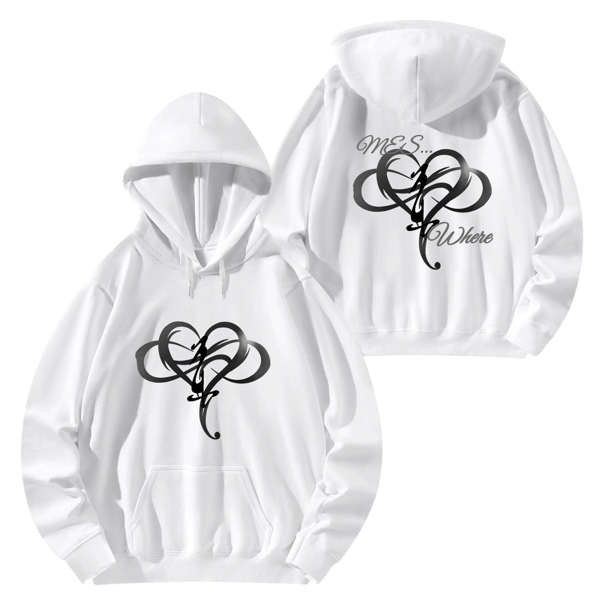 Unisex Front & Back Printing Cotton Hoodie - MES...Where