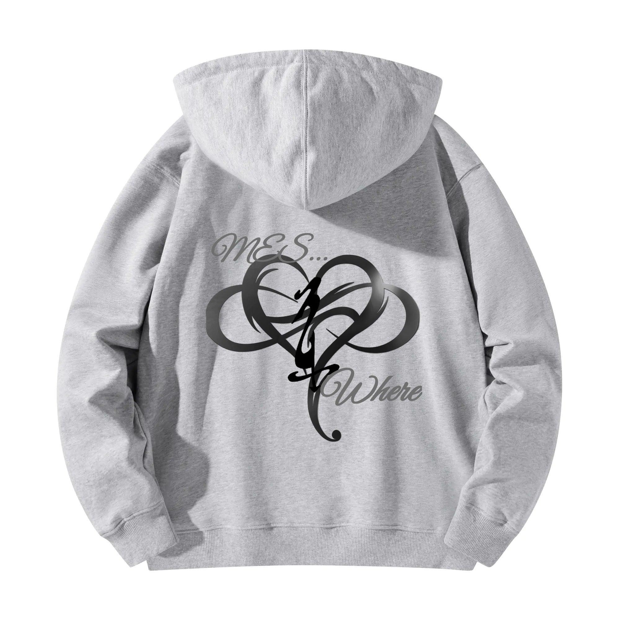 Unisex Front & Back Printing Cotton Hoodie - MES...Where