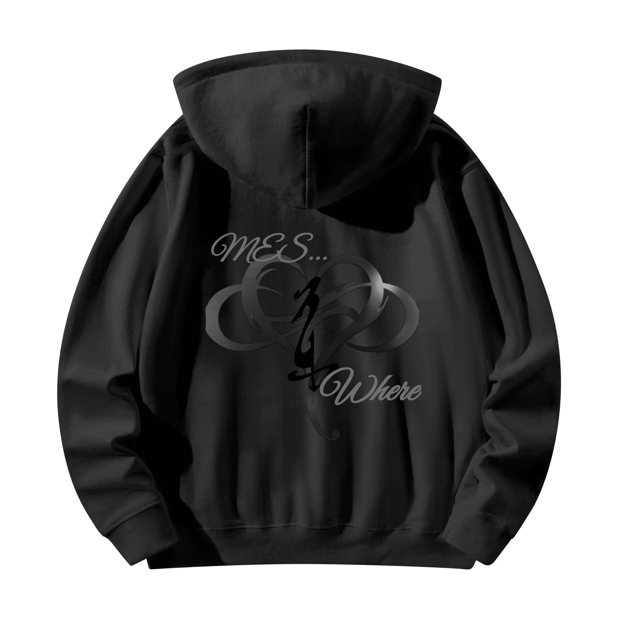 Unisex Front & Back Printing Cotton Hoodie - MES...Where