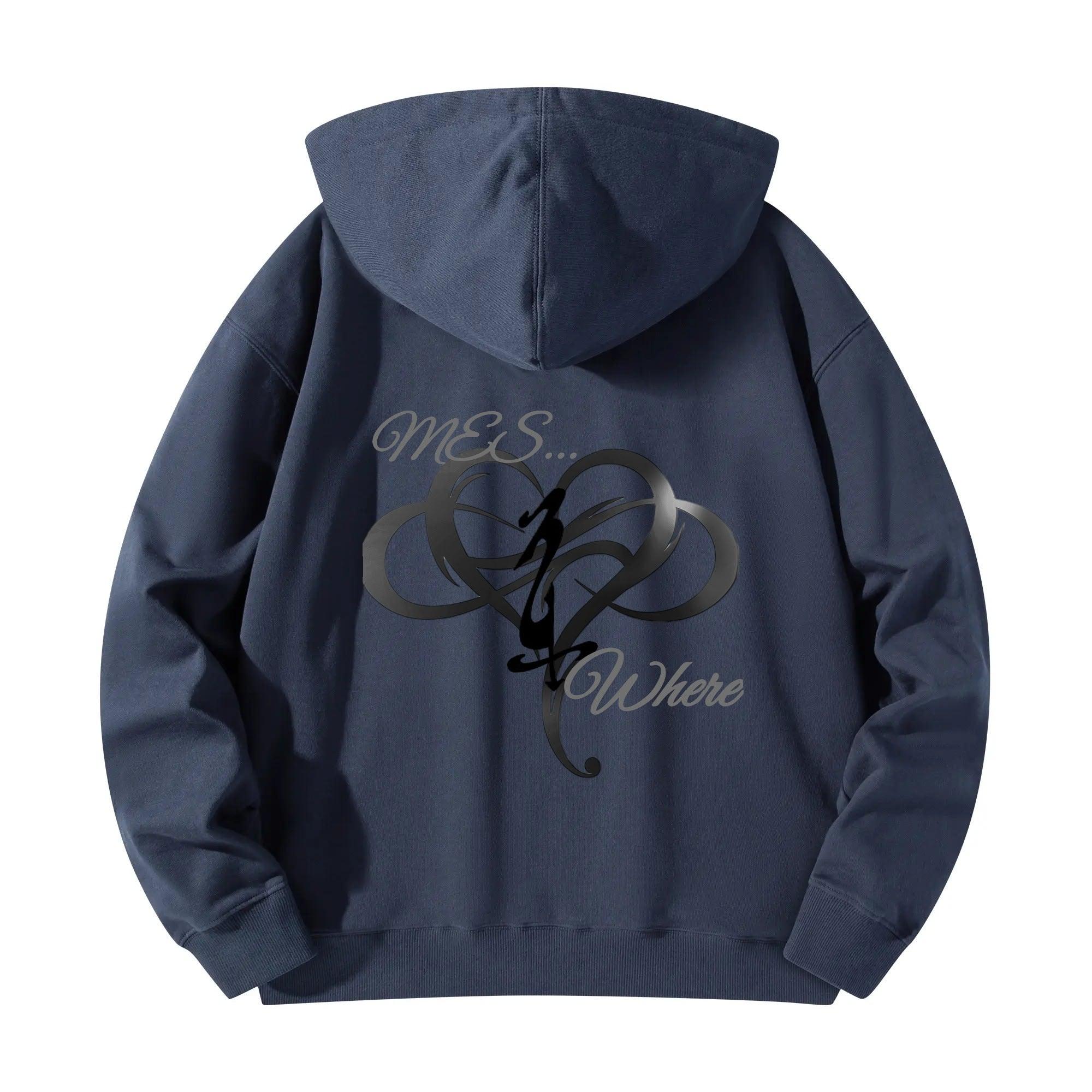 Unisex Front & Back Printing Cotton Hoodie - MES...Where