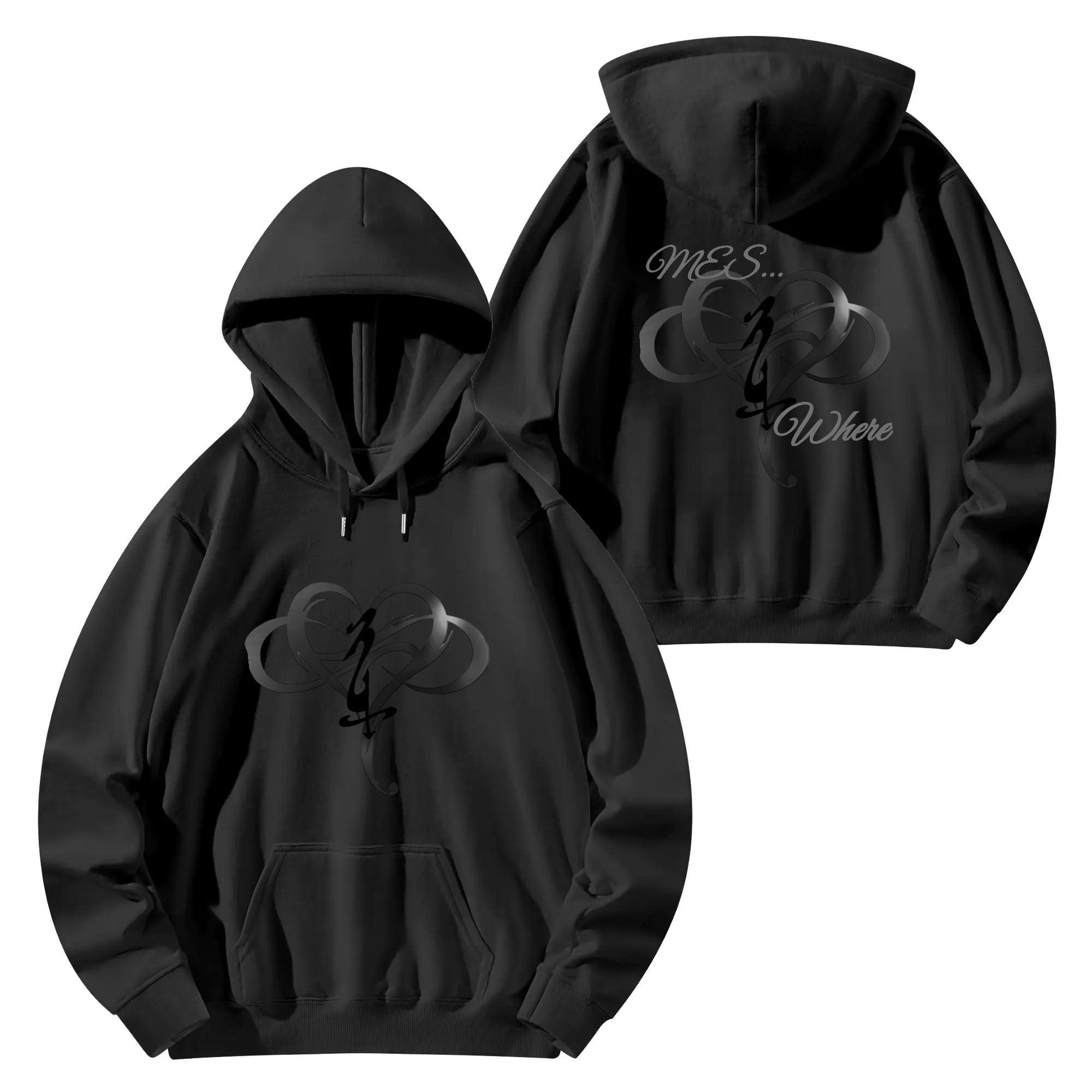 Unisex Front & Back Printing Cotton Hoodie - MES...Where