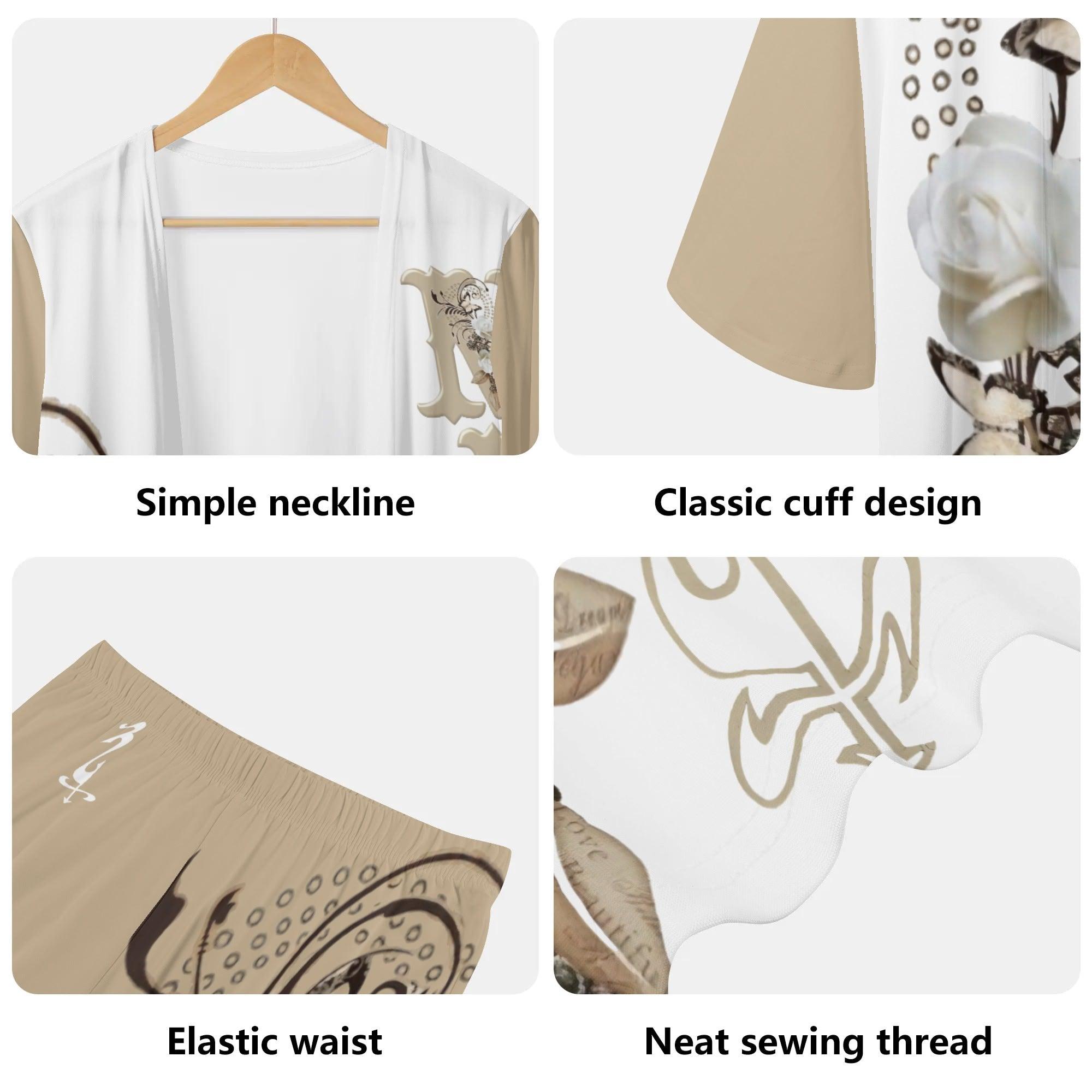 Women's Long Sleeve Cardigan and Leggings 2pcs - MES...Where