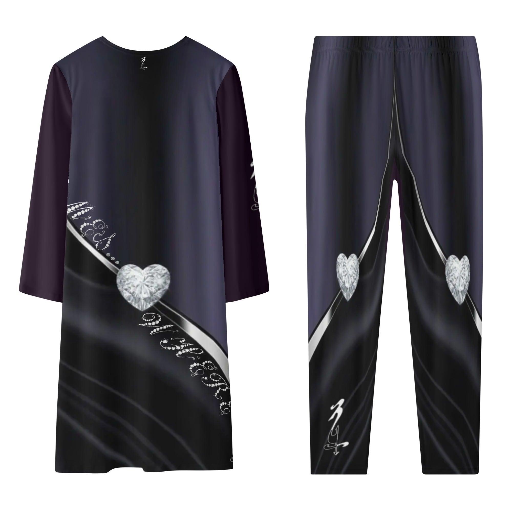 Women's Long Sleeve Cardigan and Leggings 2pcs - MES...Where