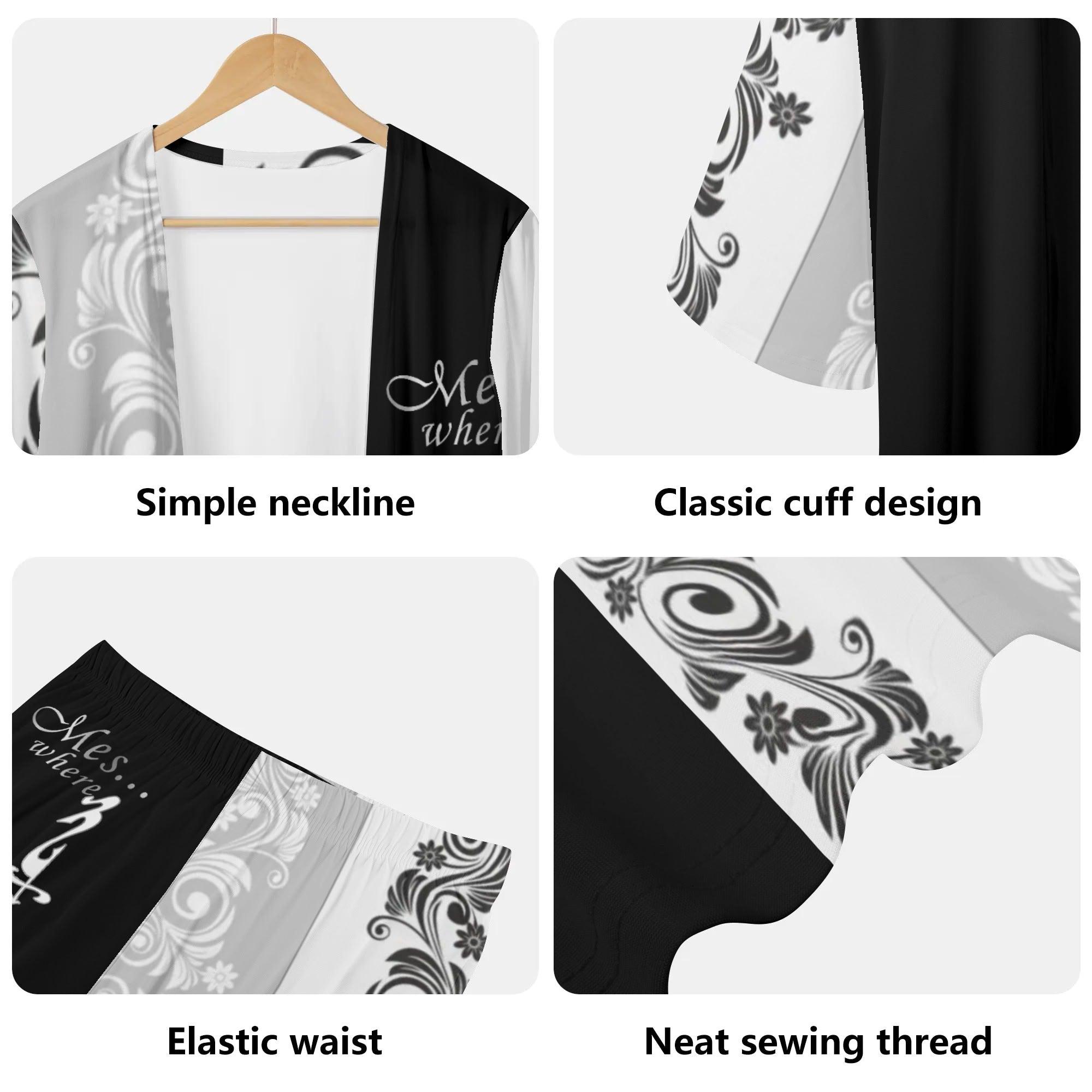 Women's Long Sleeve Cardigan and Leggings 2pcs - MES...Where