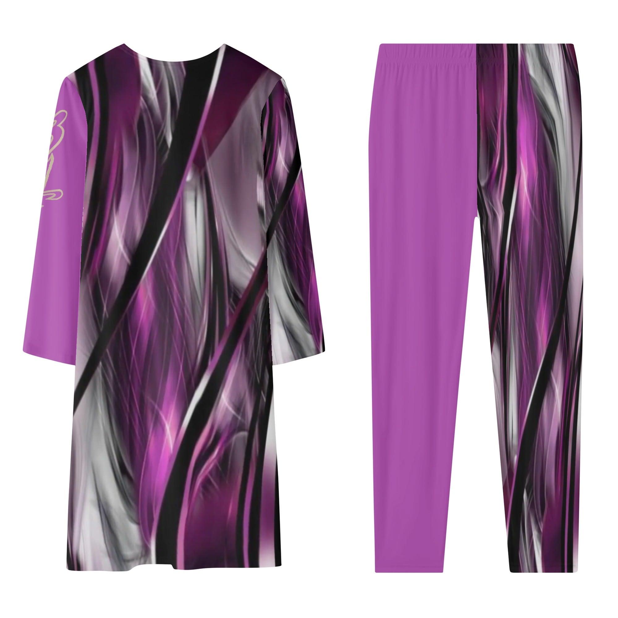 Women's Long Sleeve Cardigan and Leggings 2pcs - MES...Where