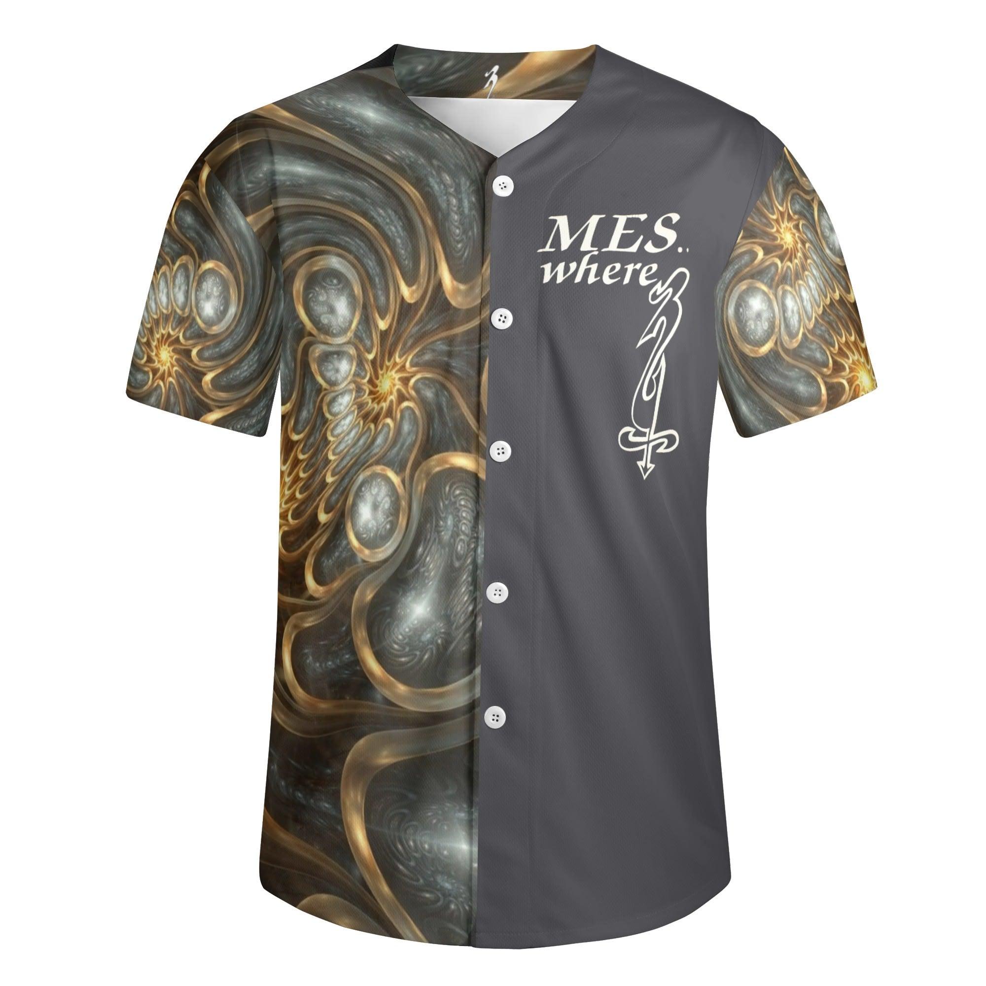 Men's Short Sleeve Baseball Jersey - MES...Where