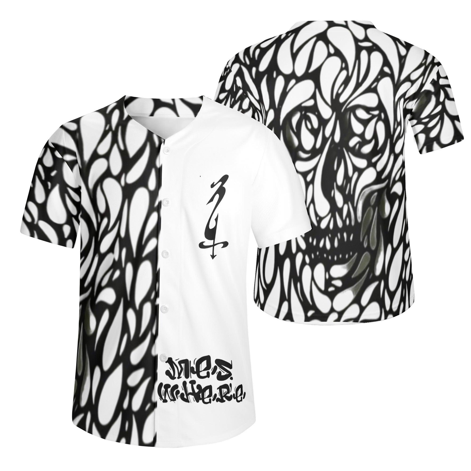 Young Adult Men's Short Sleeve Baseball Jersey - MES...Where