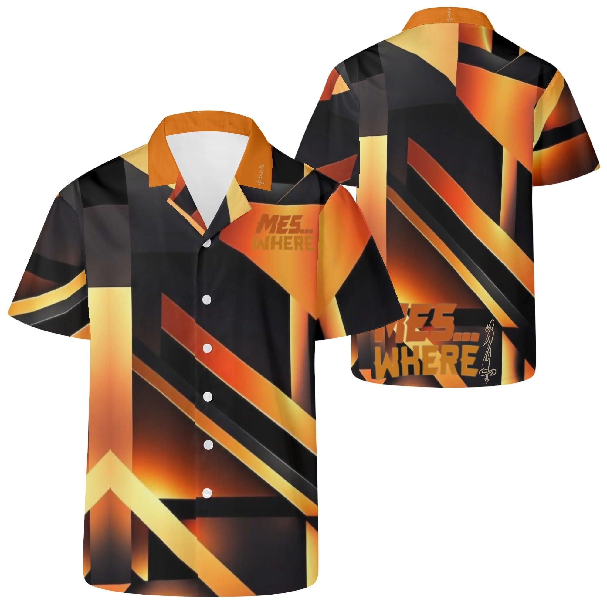 Mens All Over Print Casual Hawaiian Shirt - MES...Where