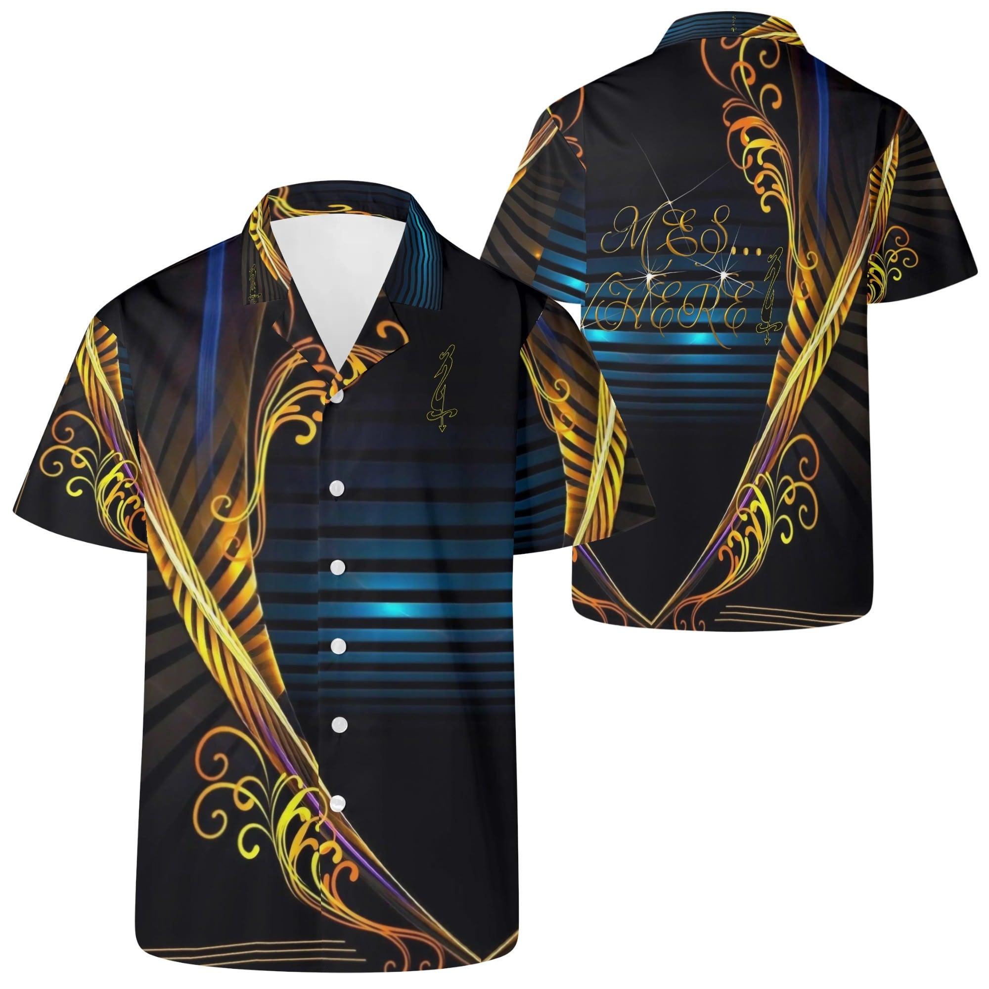 Mens All Over Print Casual Hawaiian Shirt - MES...Where