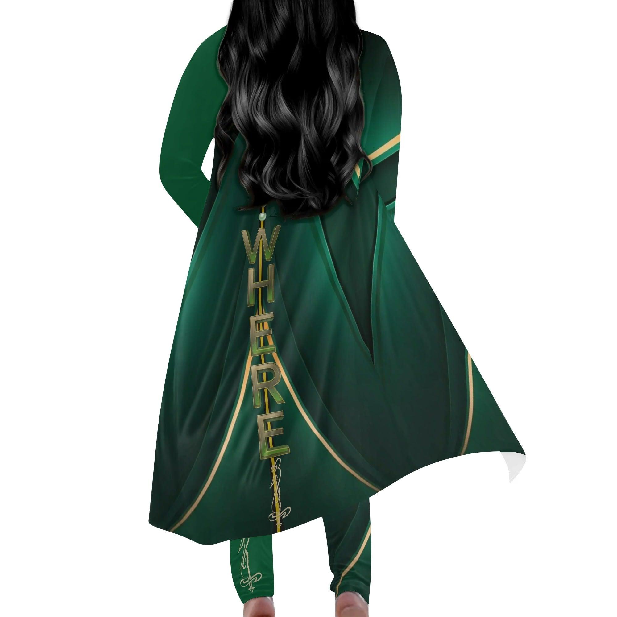 Women's Long Sleeve Cardigan and Leggings 2pcs - MES...Where