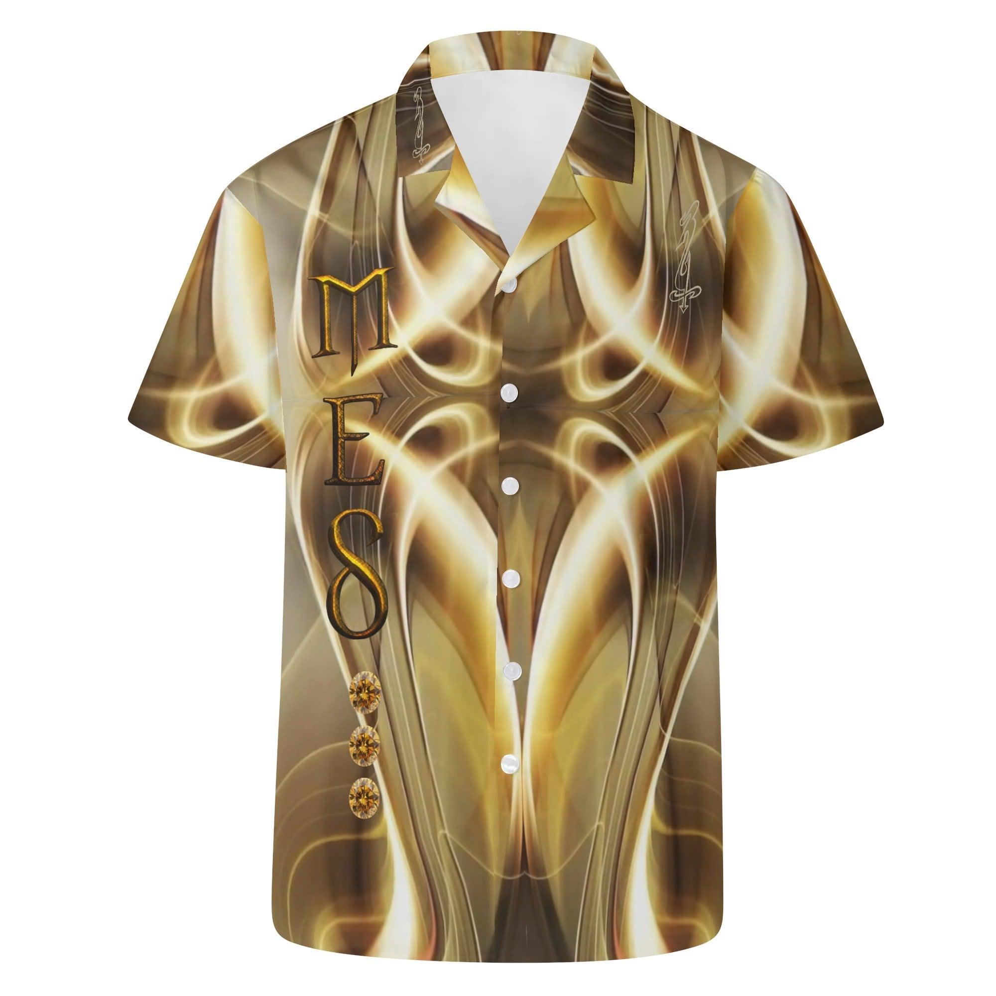 Mens All Over Print Casual Hawaiian Shirt - MES...Where