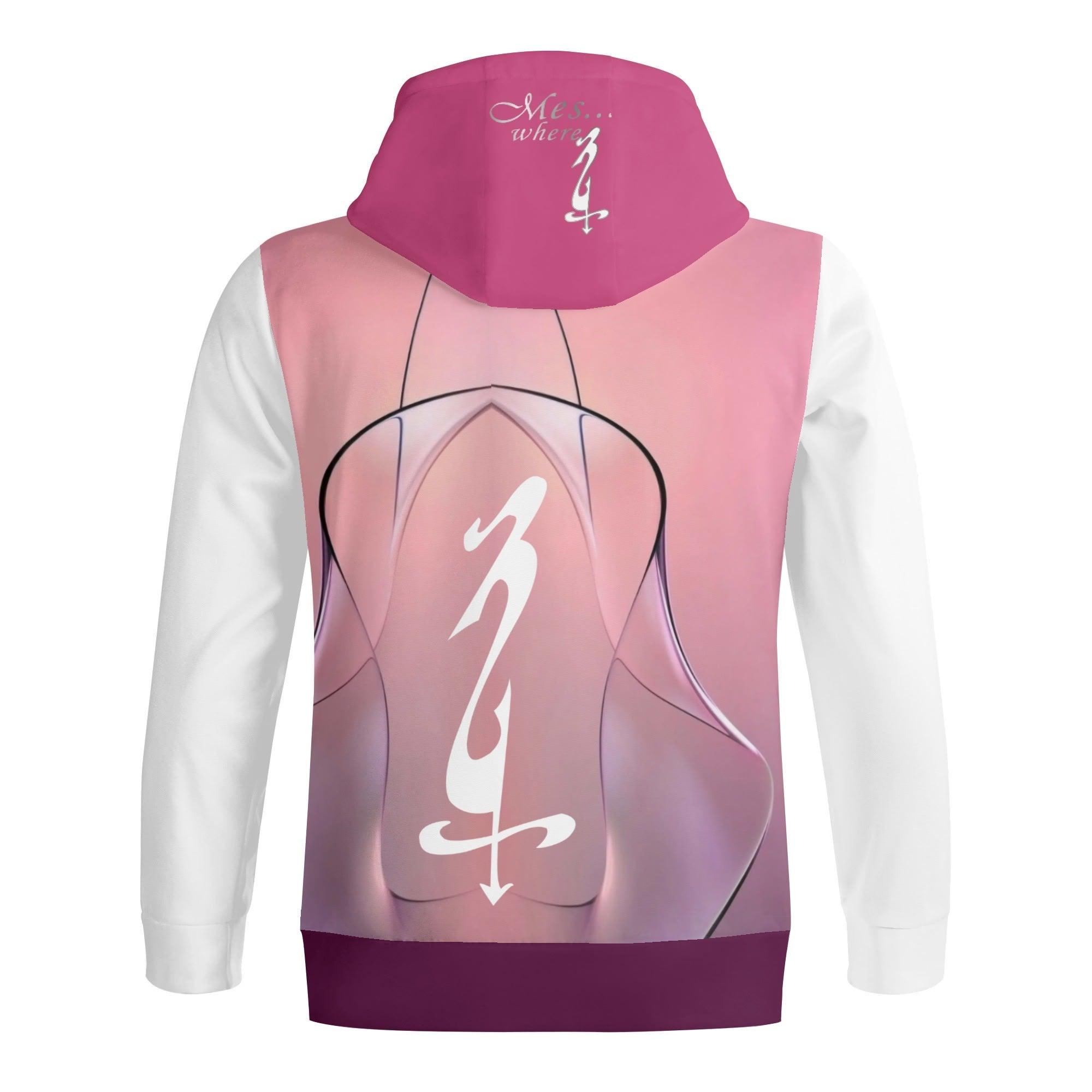 Women's Adult Full Zip Turtleneck Hoodie Streetwear - MES...Where