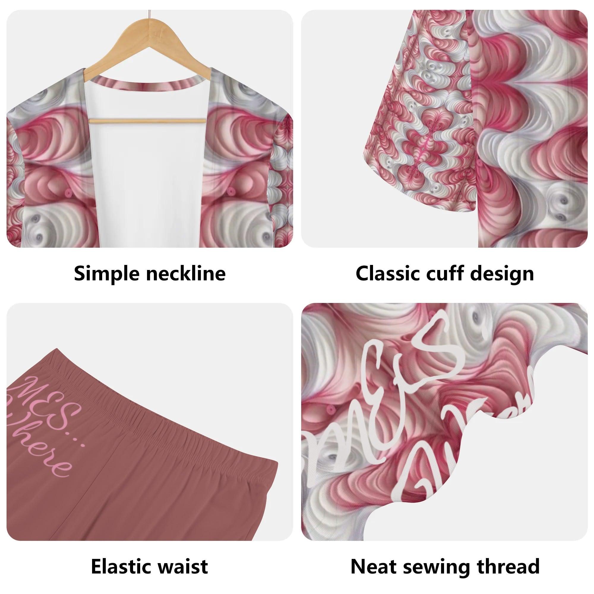 Women's Long Sleeve Cardigan and Leggings 2pcs - MES...Where